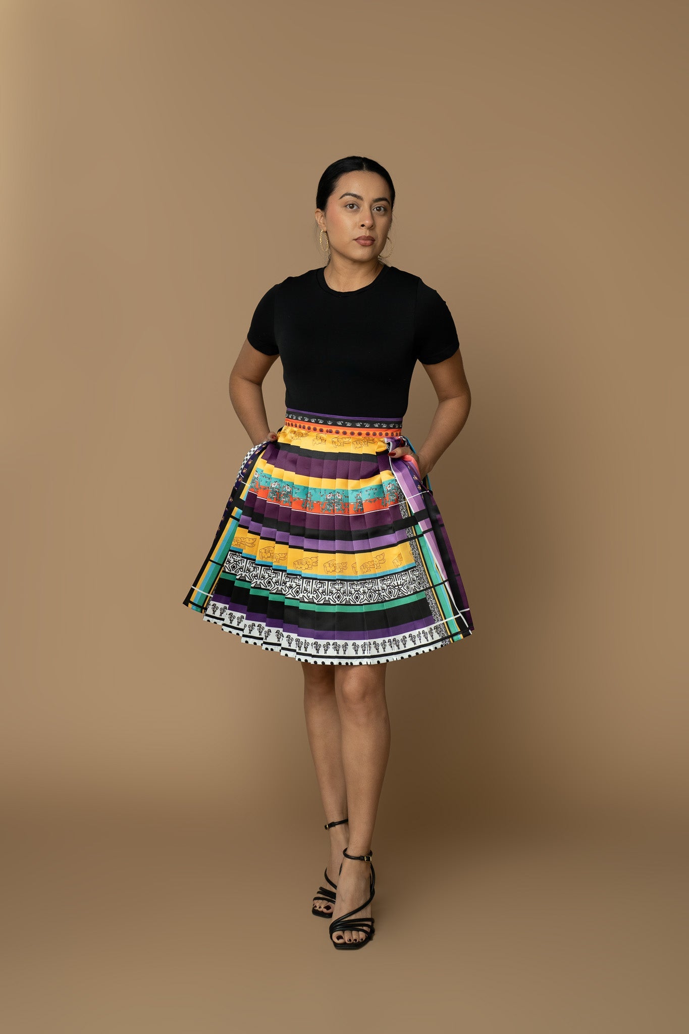 Amate Pleated Skirt - Cadena Collective