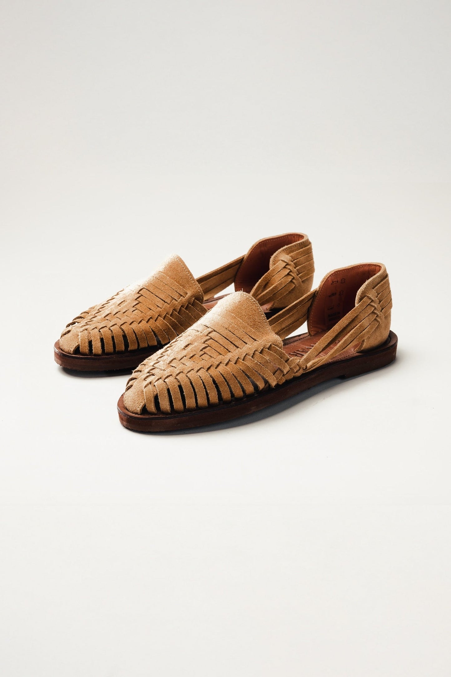 Andy Suede Huarache Sandal - Camel - Cadena Collective