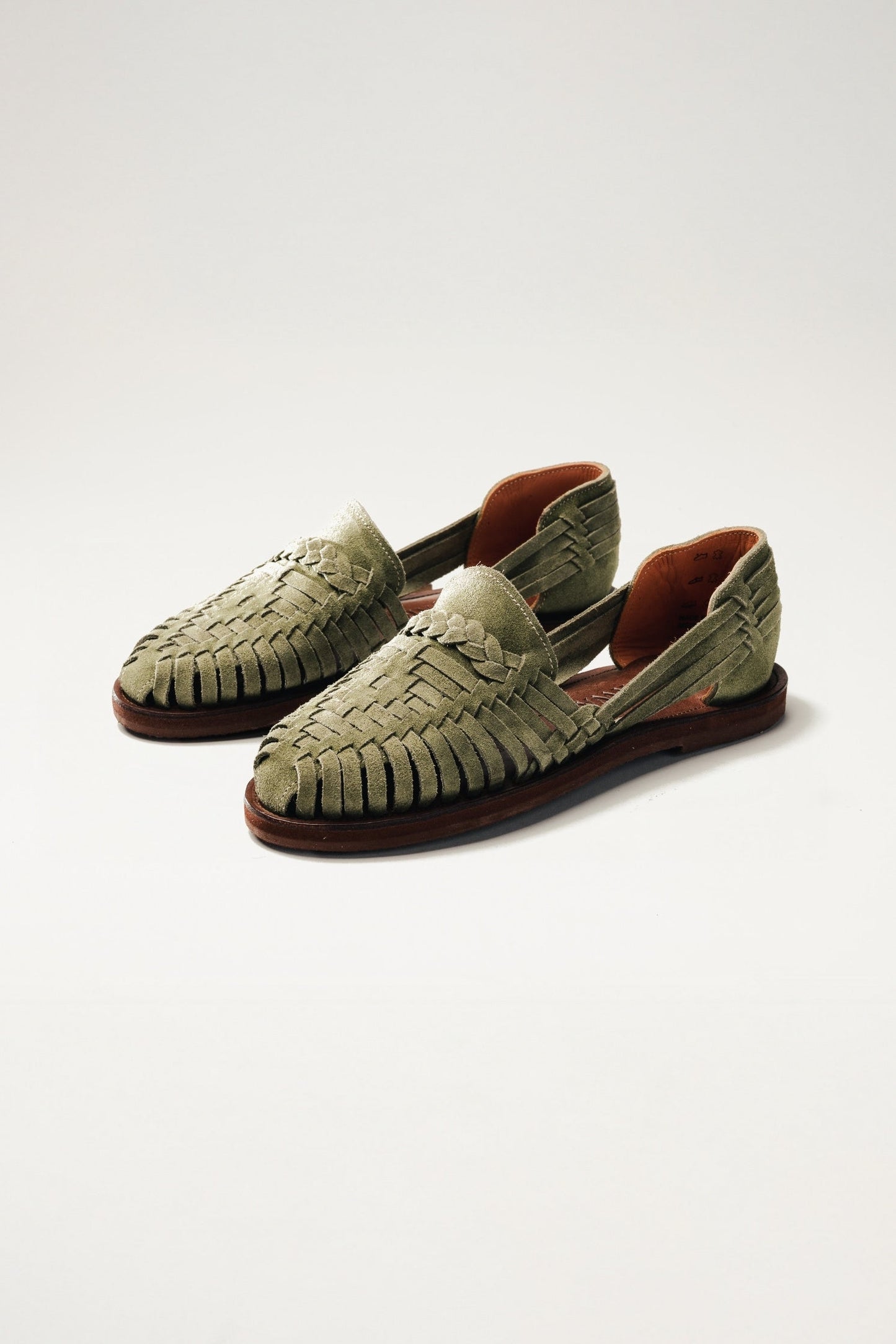 Andy Suede Huarache Sandal - Olive - Cadena Collective