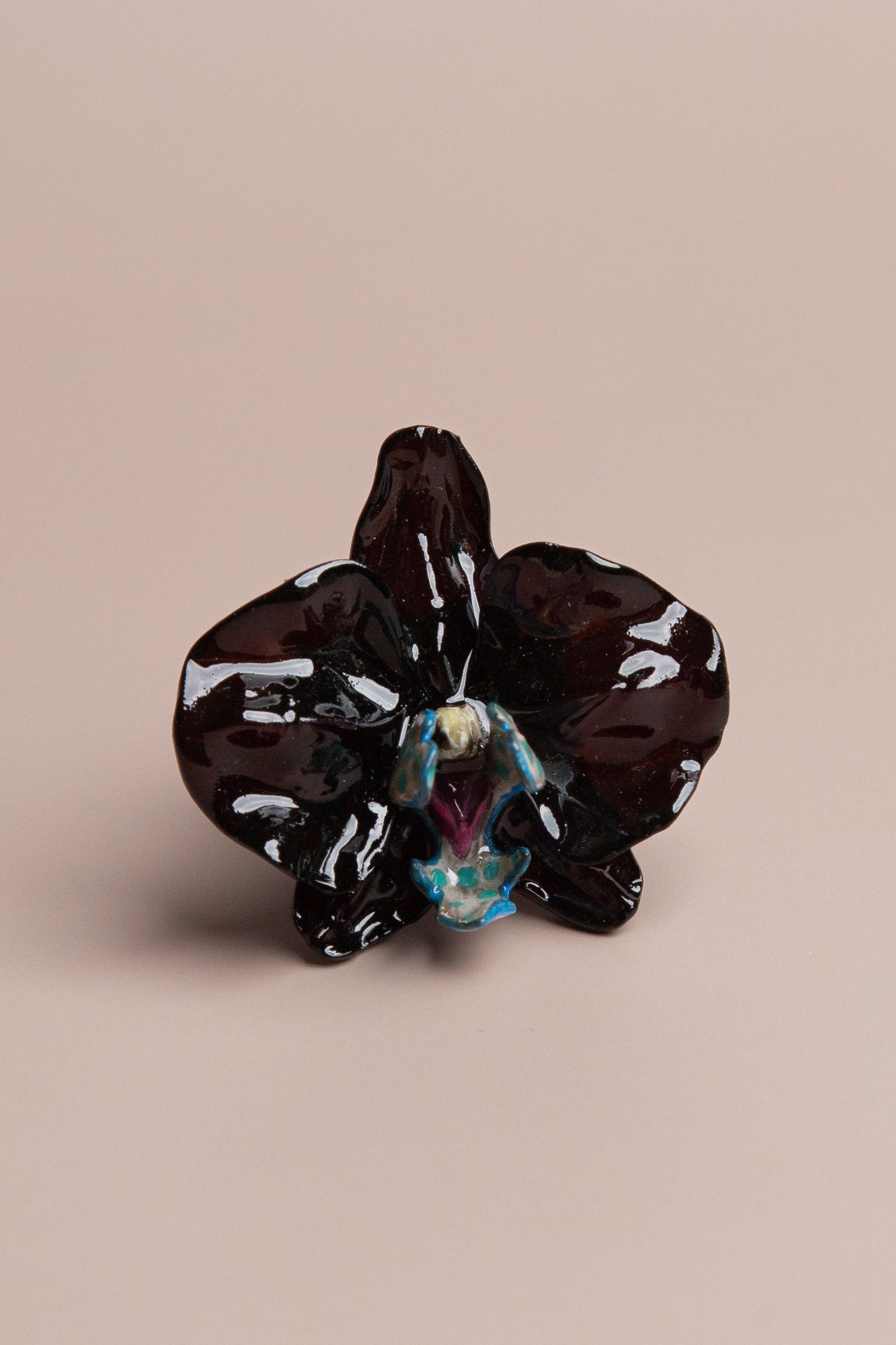 Black Orchid Medium Ring - Cadena Collective