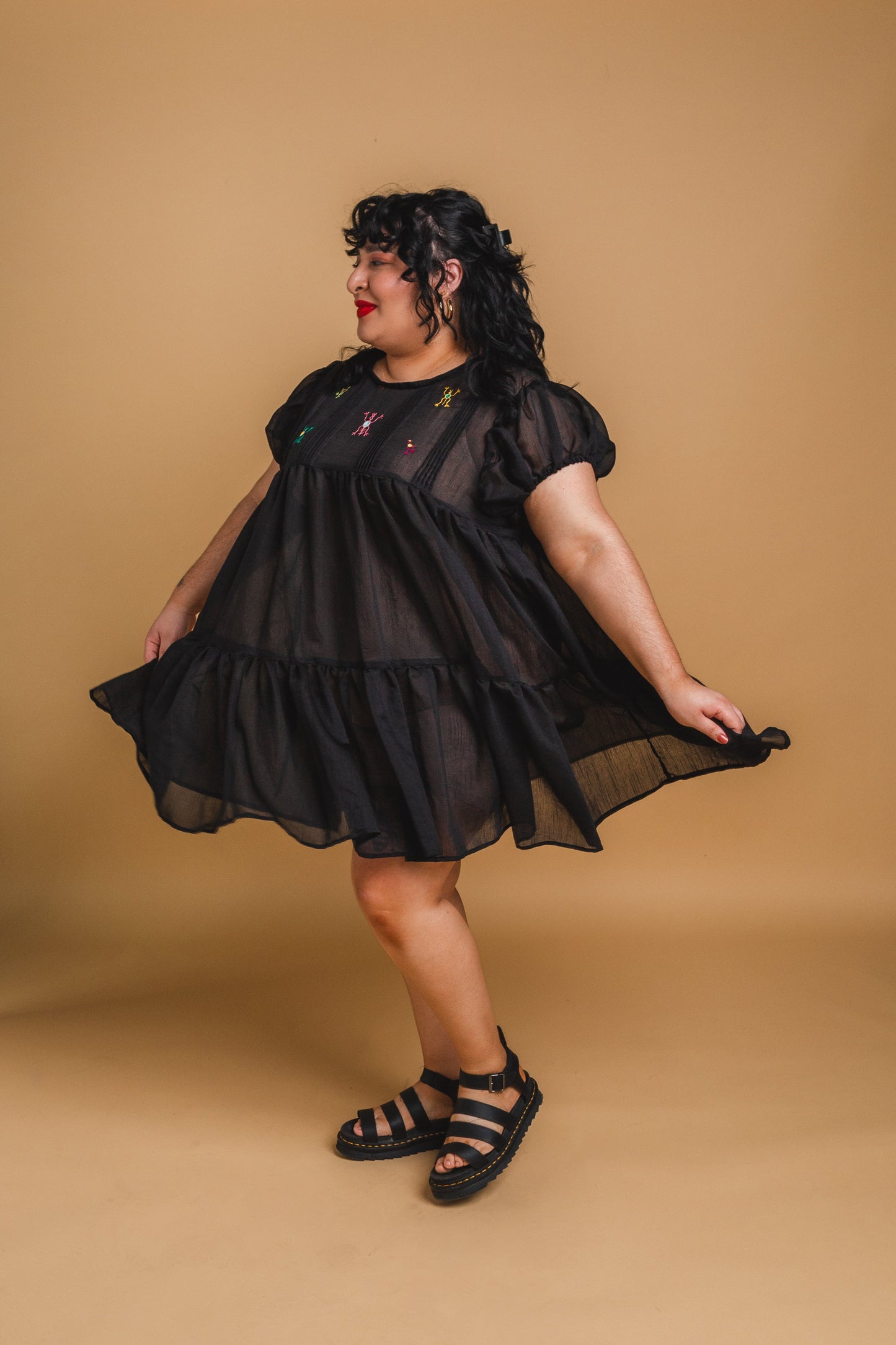 Cadena Mini Dress - Black - Cadena Collective