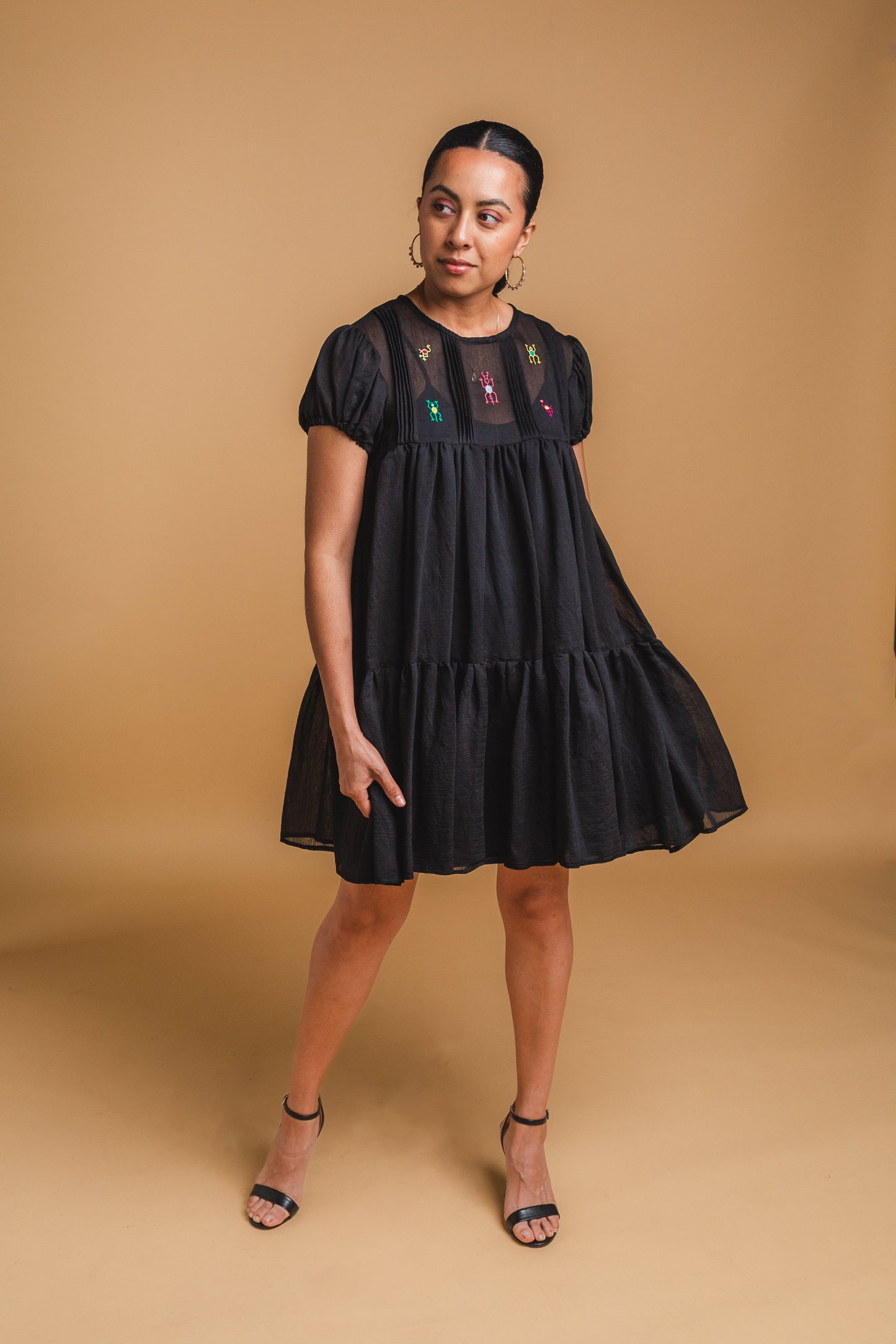 Cadena Mini Dress - Black - Cadena Collective