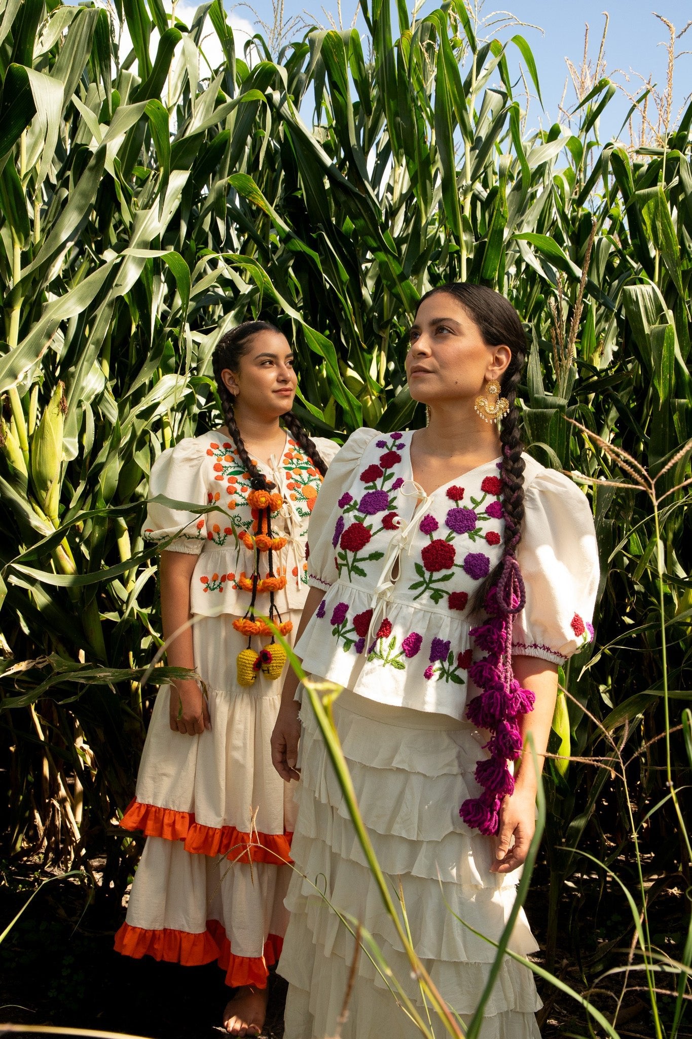 Hand-embroidered Cempasúchil Top | Cadena Collective