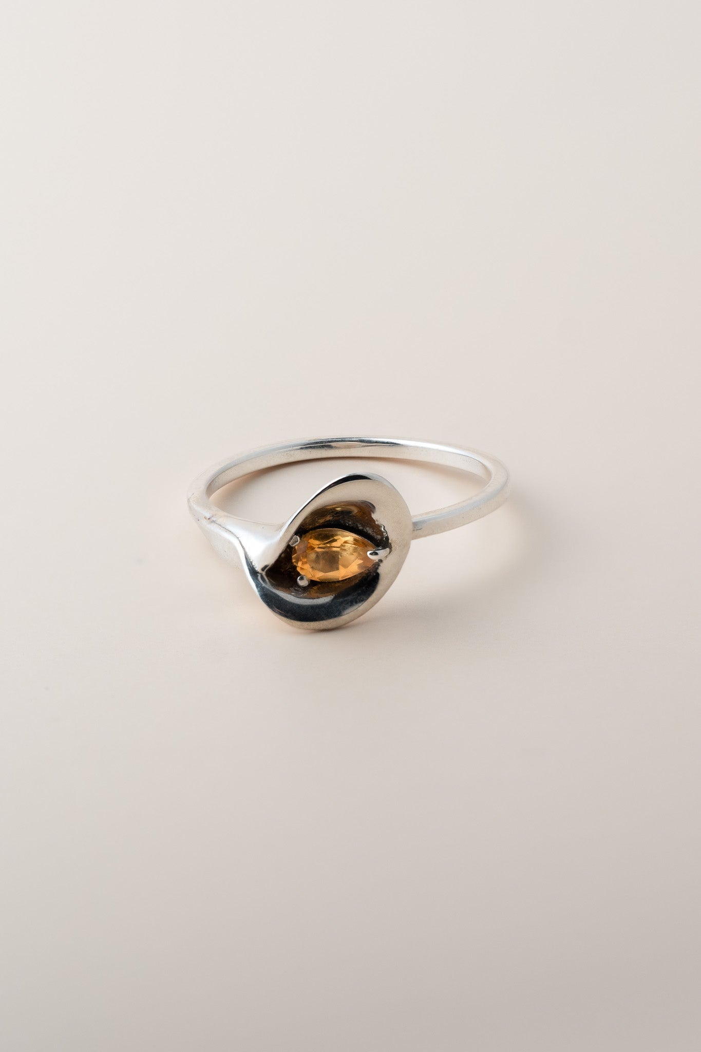 Citrine Calla Lily 14K Ring - Cadena Collective