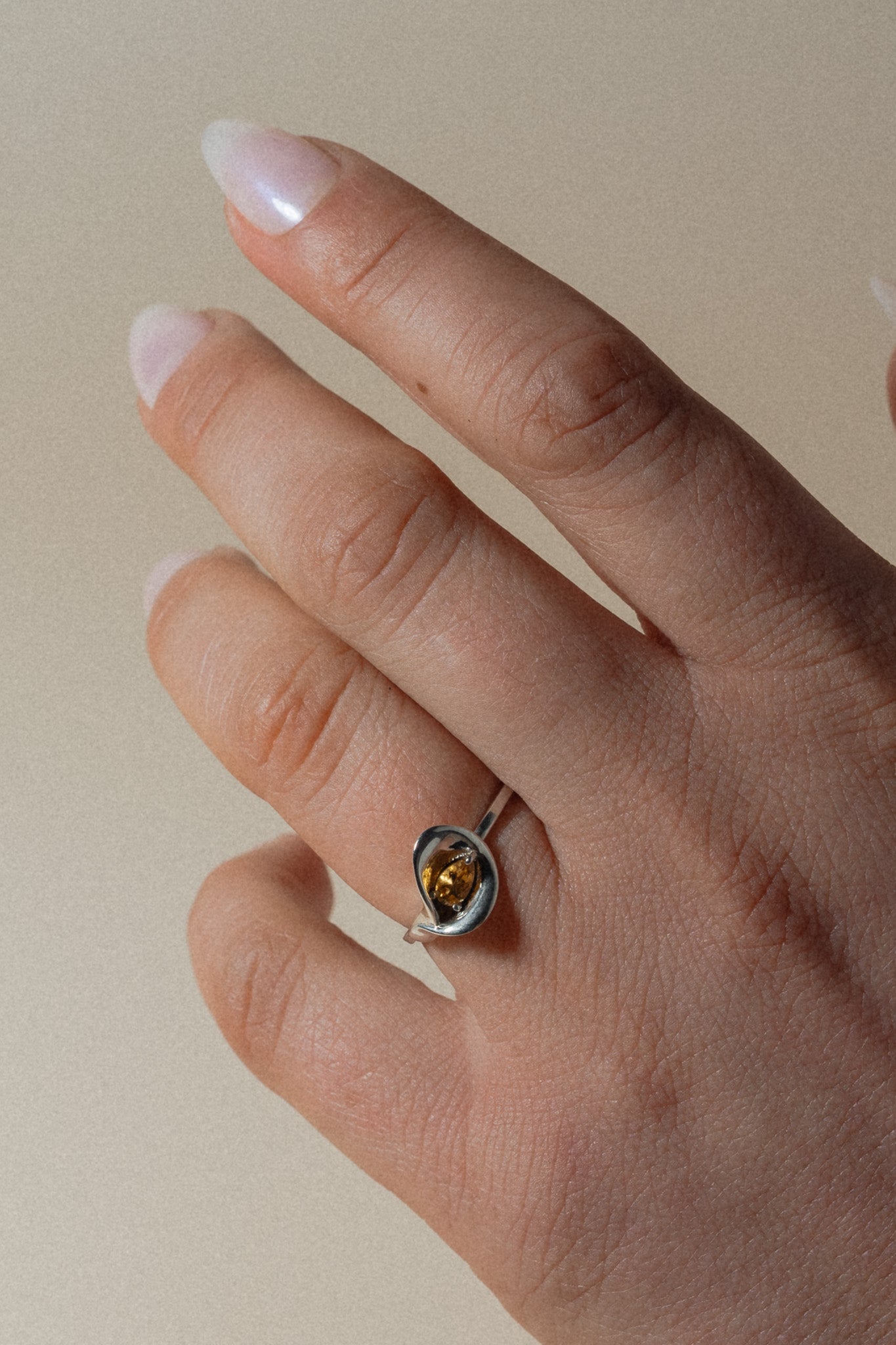 Citrine Calla Lily 14K Ring - Cadena Collective