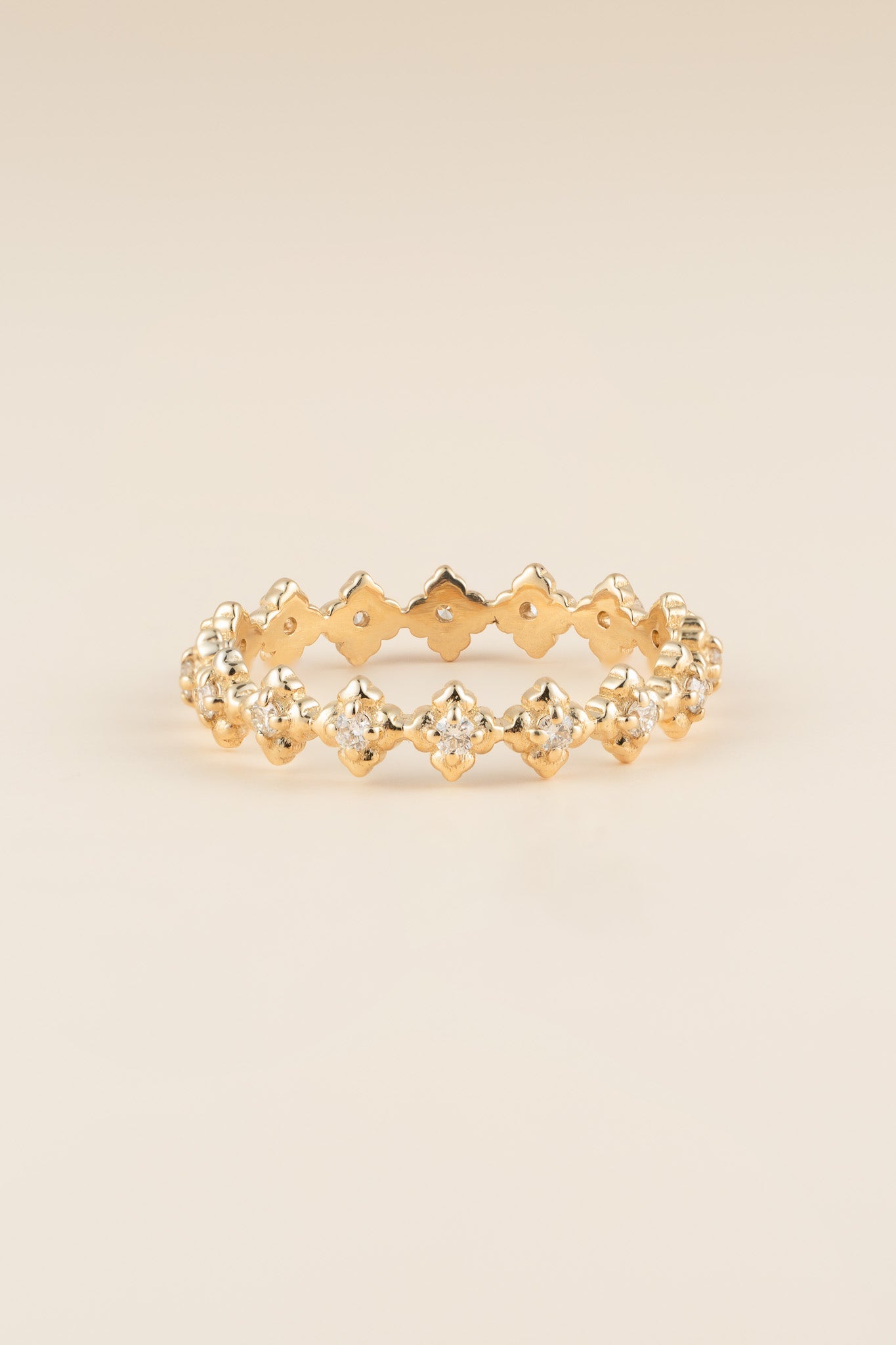 Diamond Eternity Mini Clover Talavera Band - Cadena Collective