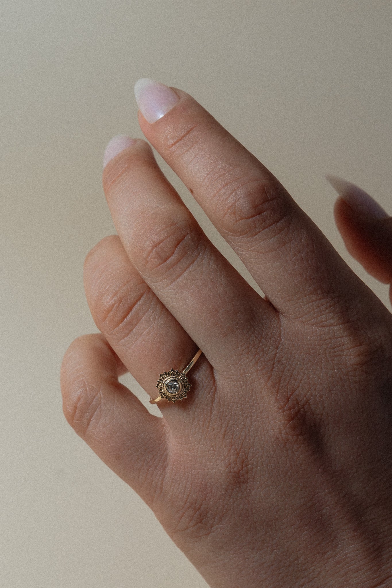 Diamond Starburst 14K Ring - Cadena Collective