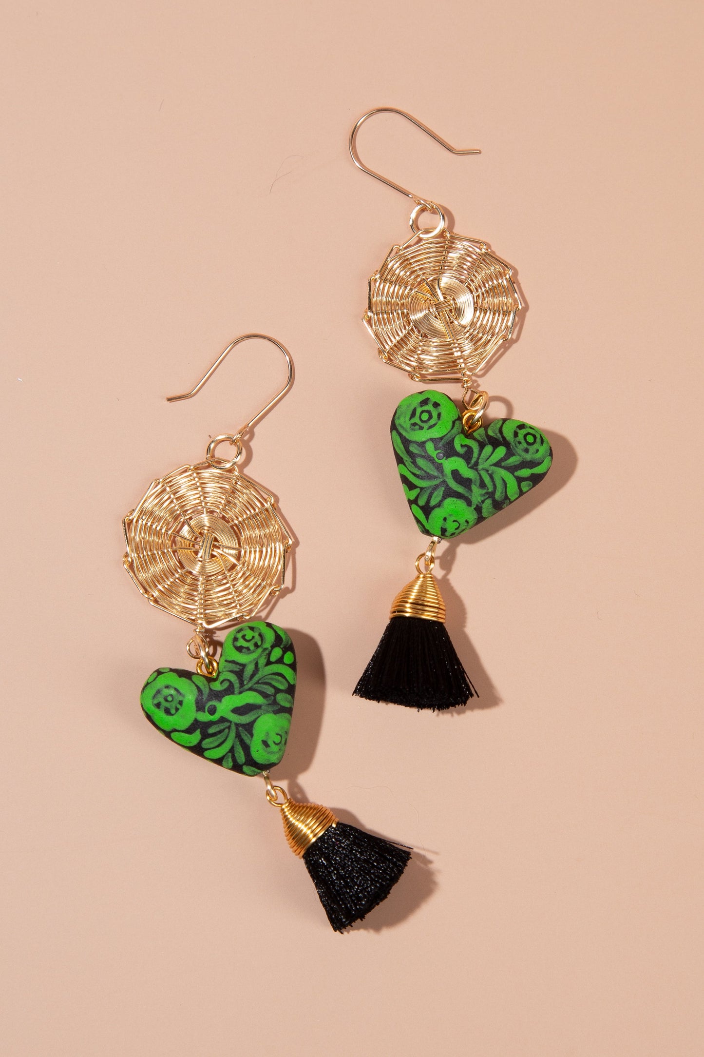 'Esme' Copal Tassel Earrings - Cadena Collective