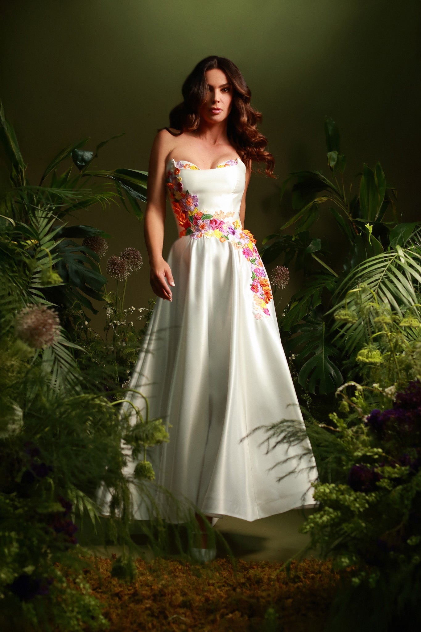 Floral Midi Dress - Cadena Collective