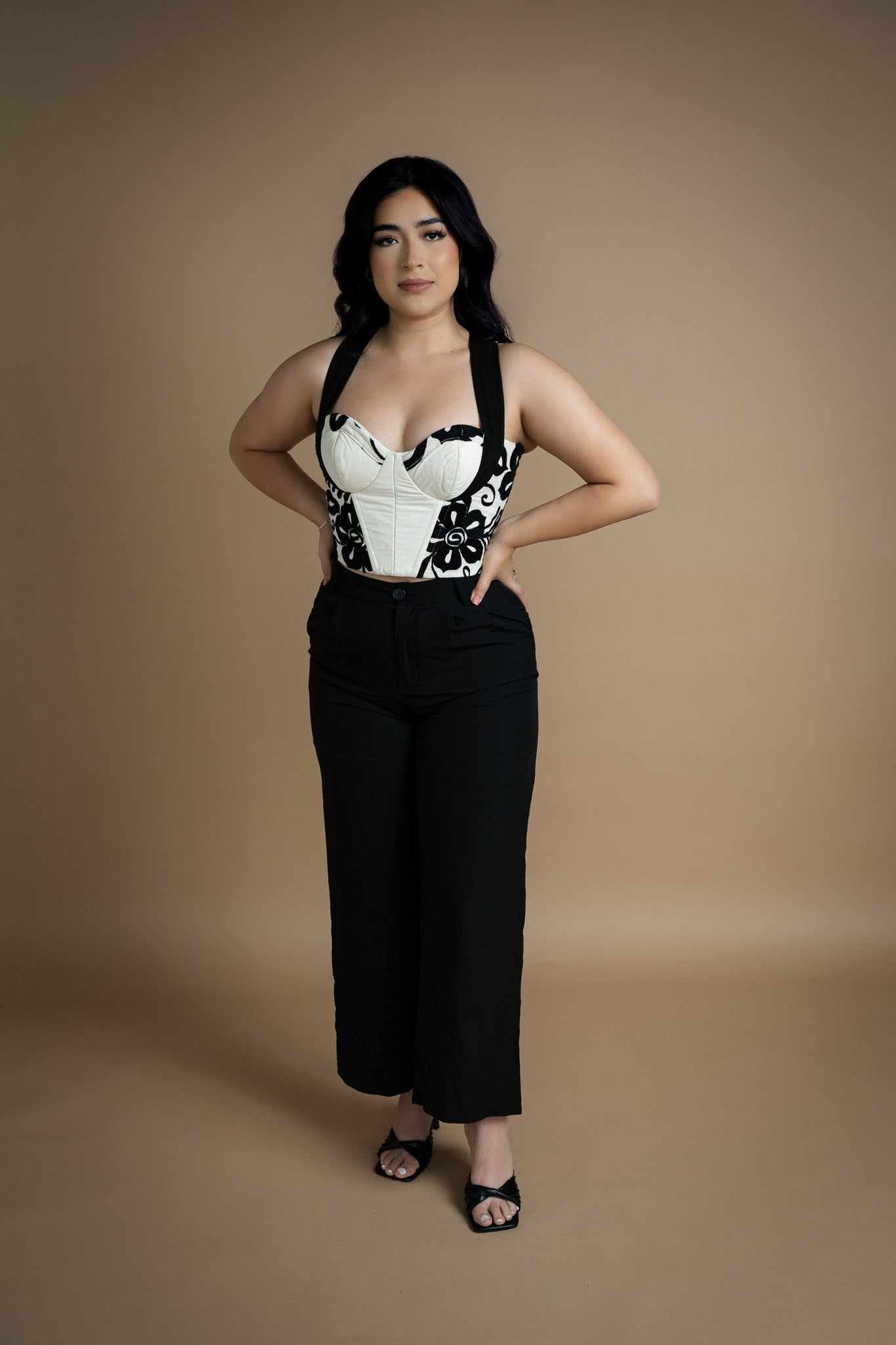 Flores Embroidered Bustier - Cadena Collective