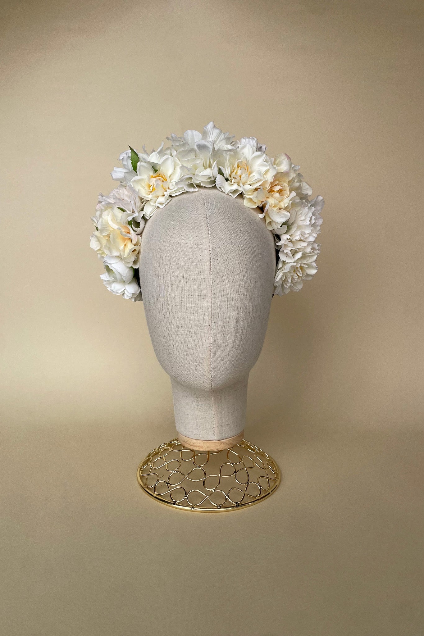 Ivory Flower Crown - Cadena Collective