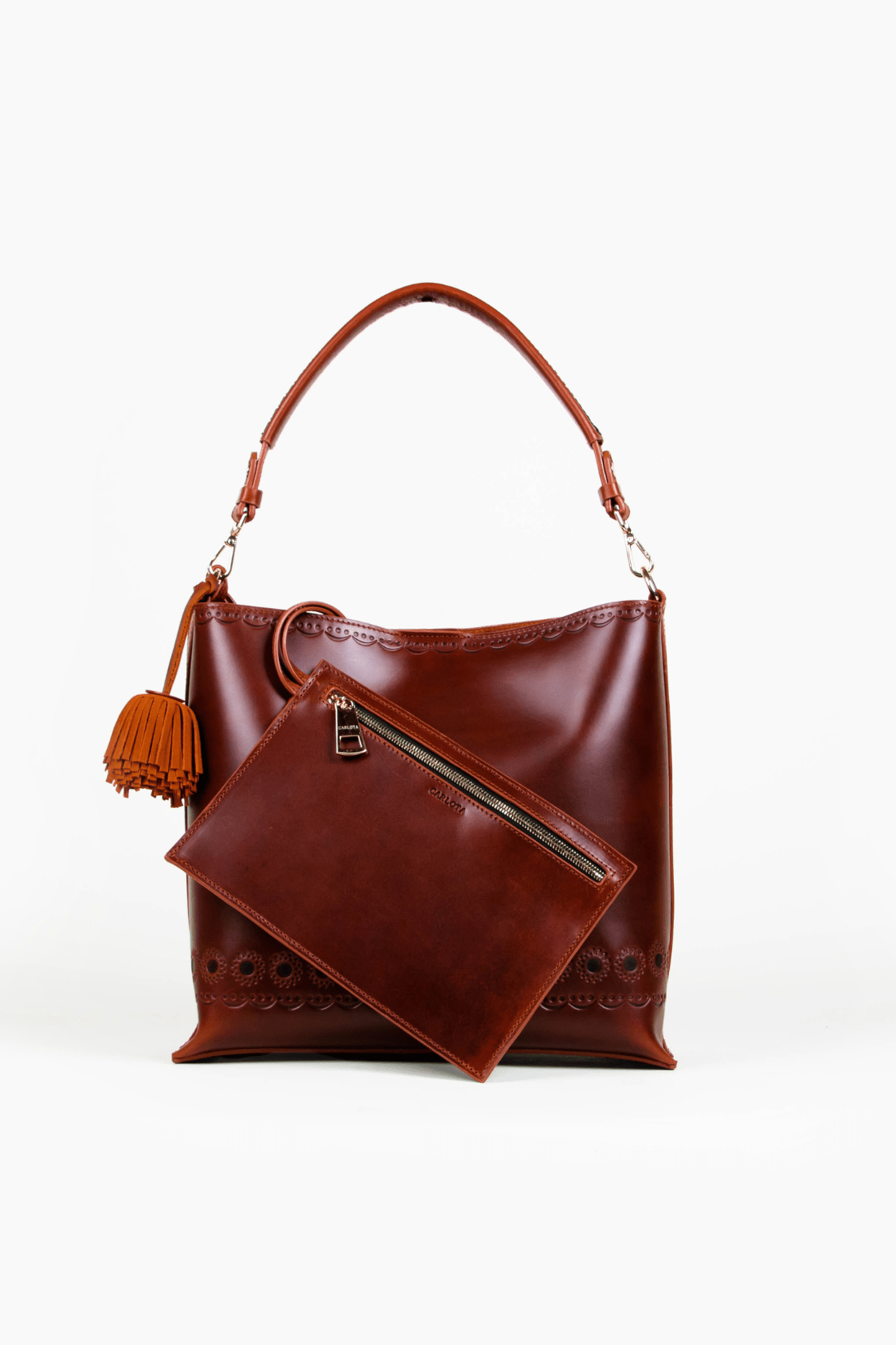 La Maceta Handbag - Rust - Cadena Collective