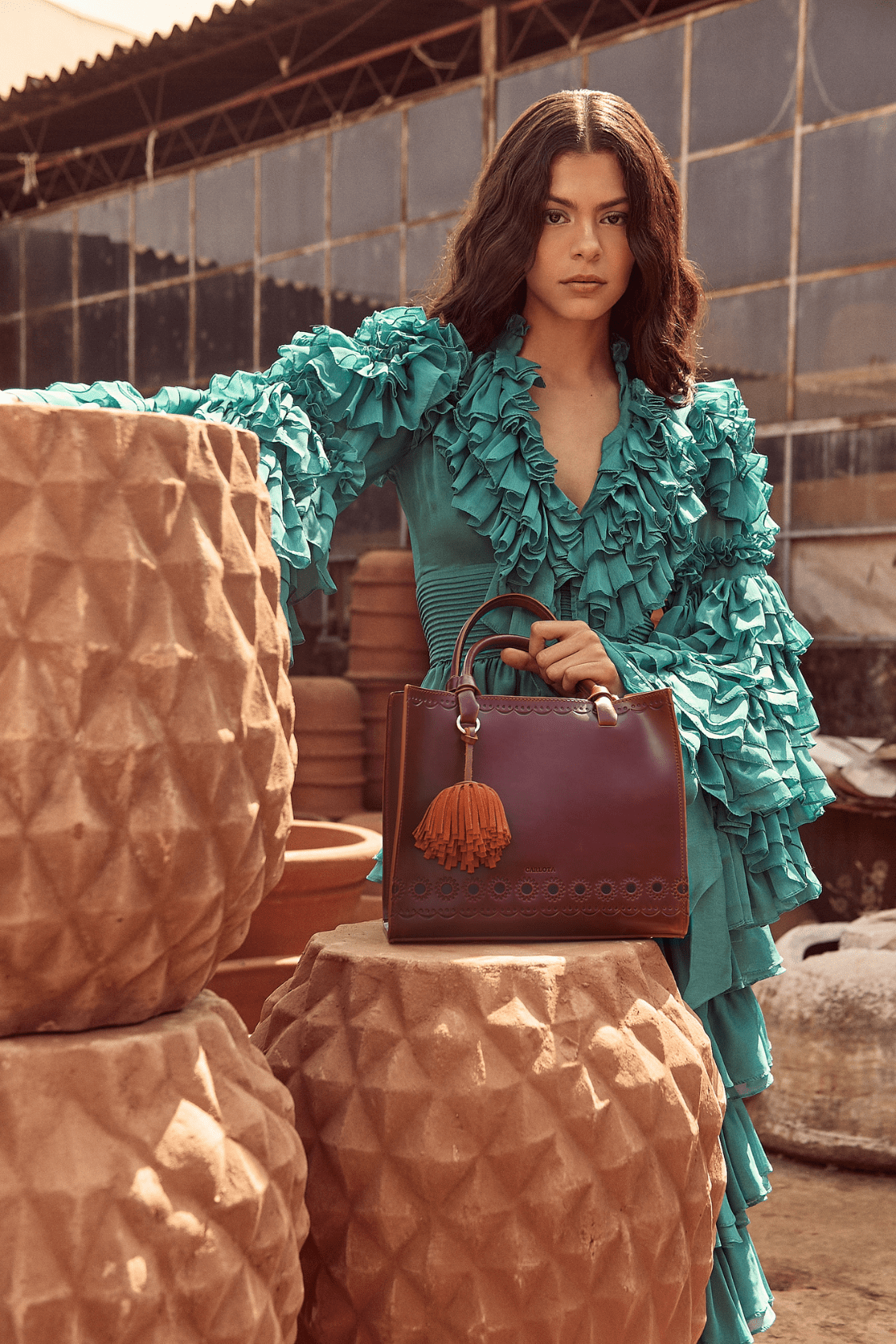 La Maceta Mini Tote - Red - Cadena Collective