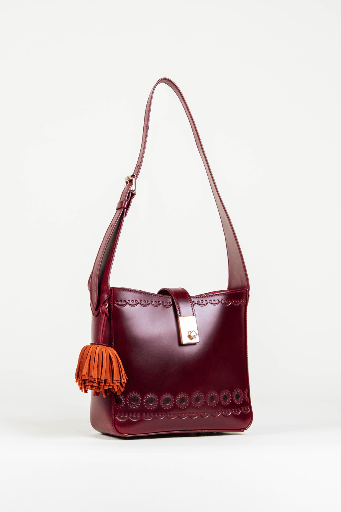 La Maceta Shoulder Bag - Red - Cadena Collective