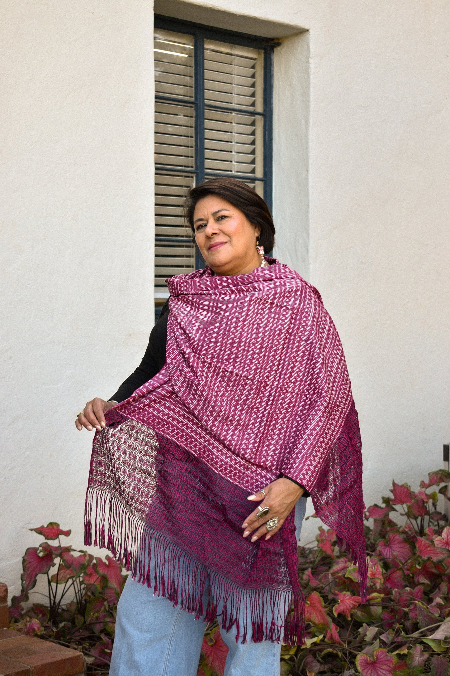 Large Rebozo - Cereza - Cadena Collective