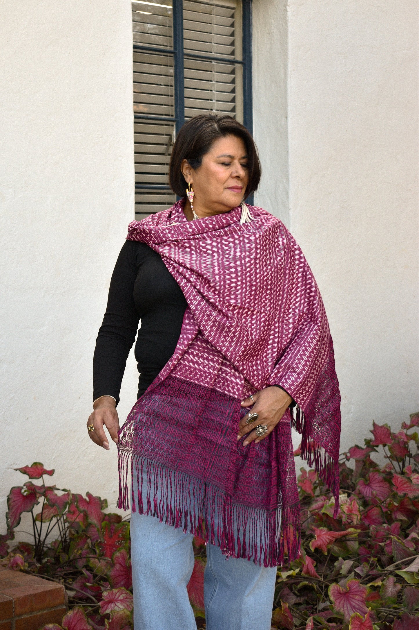 Large Rebozo - Cereza - Cadena Collective