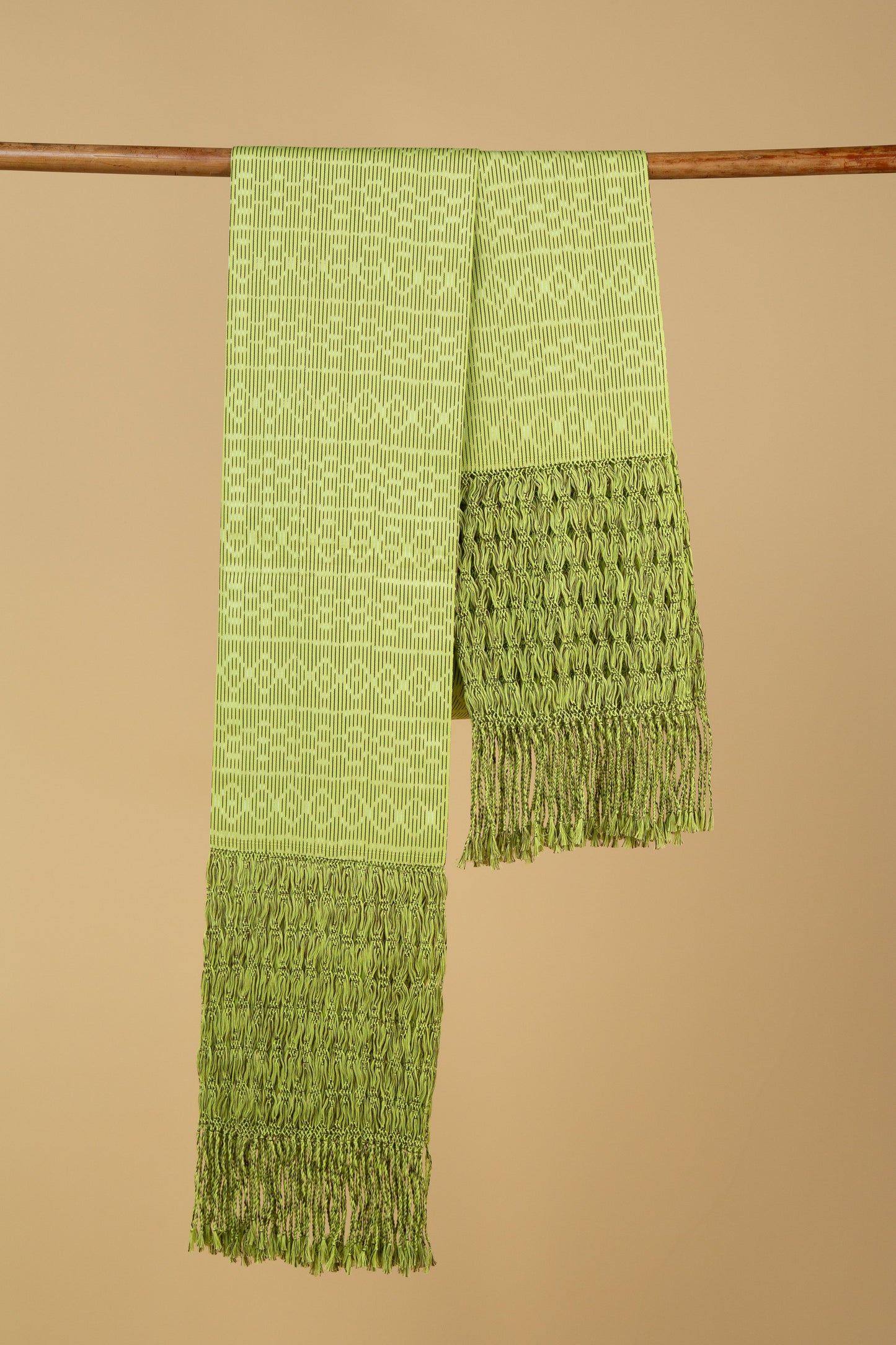 Large Rebozo - Chartreuse - Cadena Collective
