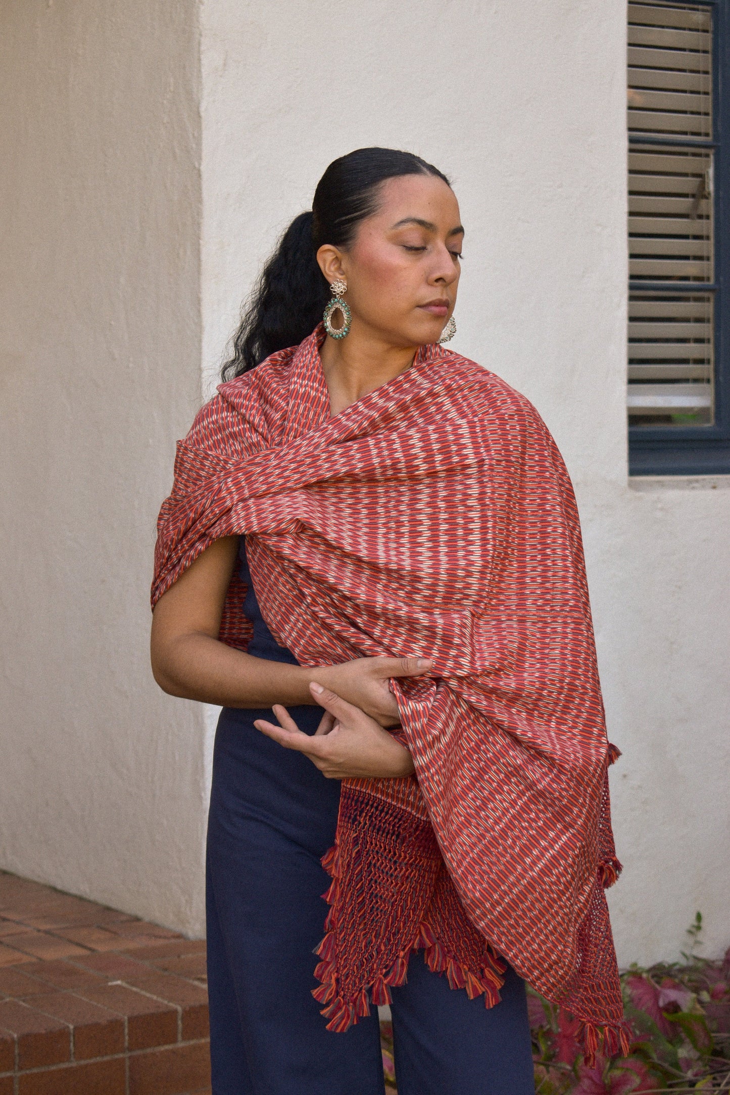 Large Rebozo - Clay - Cadena Collective
