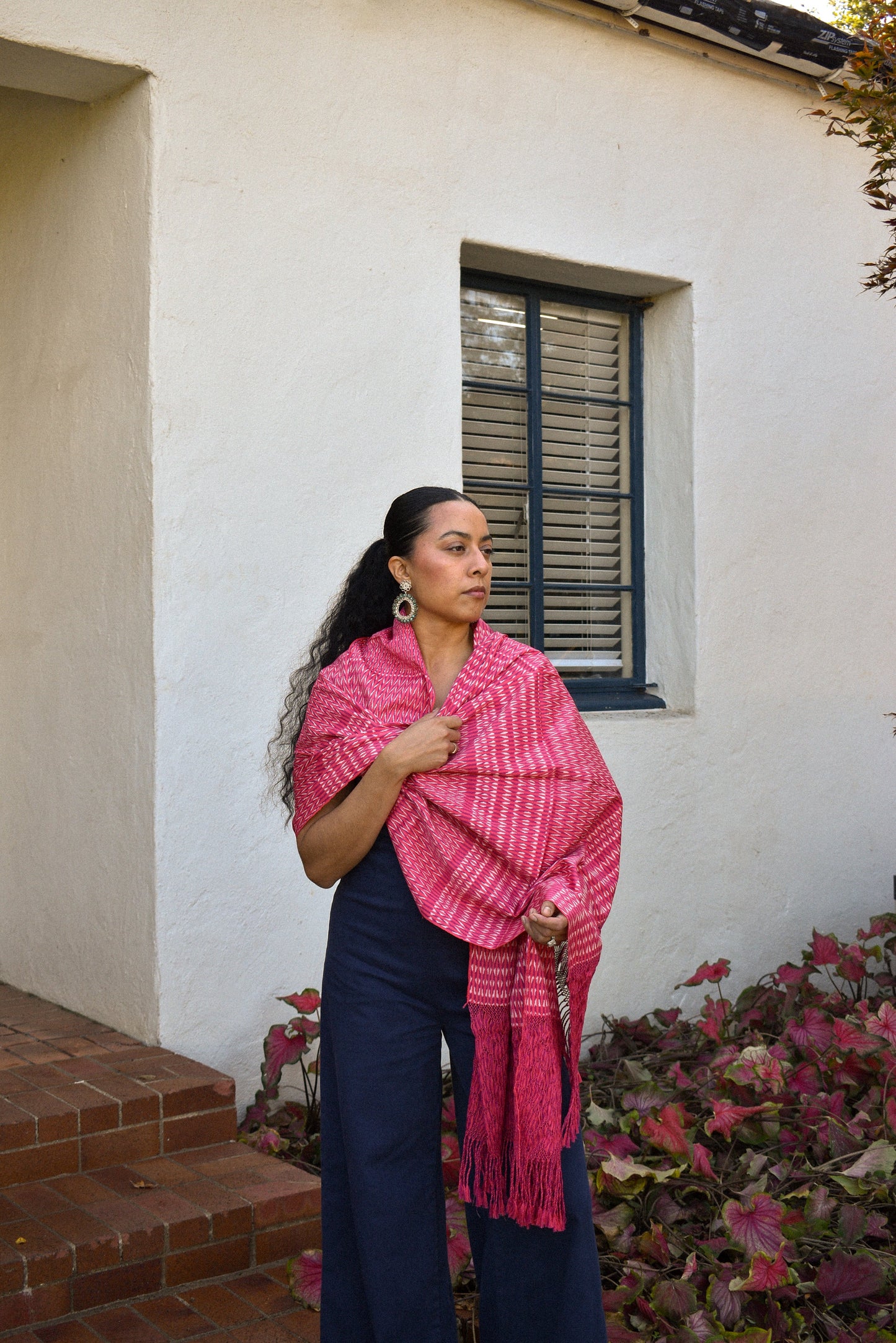 Large Rebozo - Fuchsia - Cadena Collective