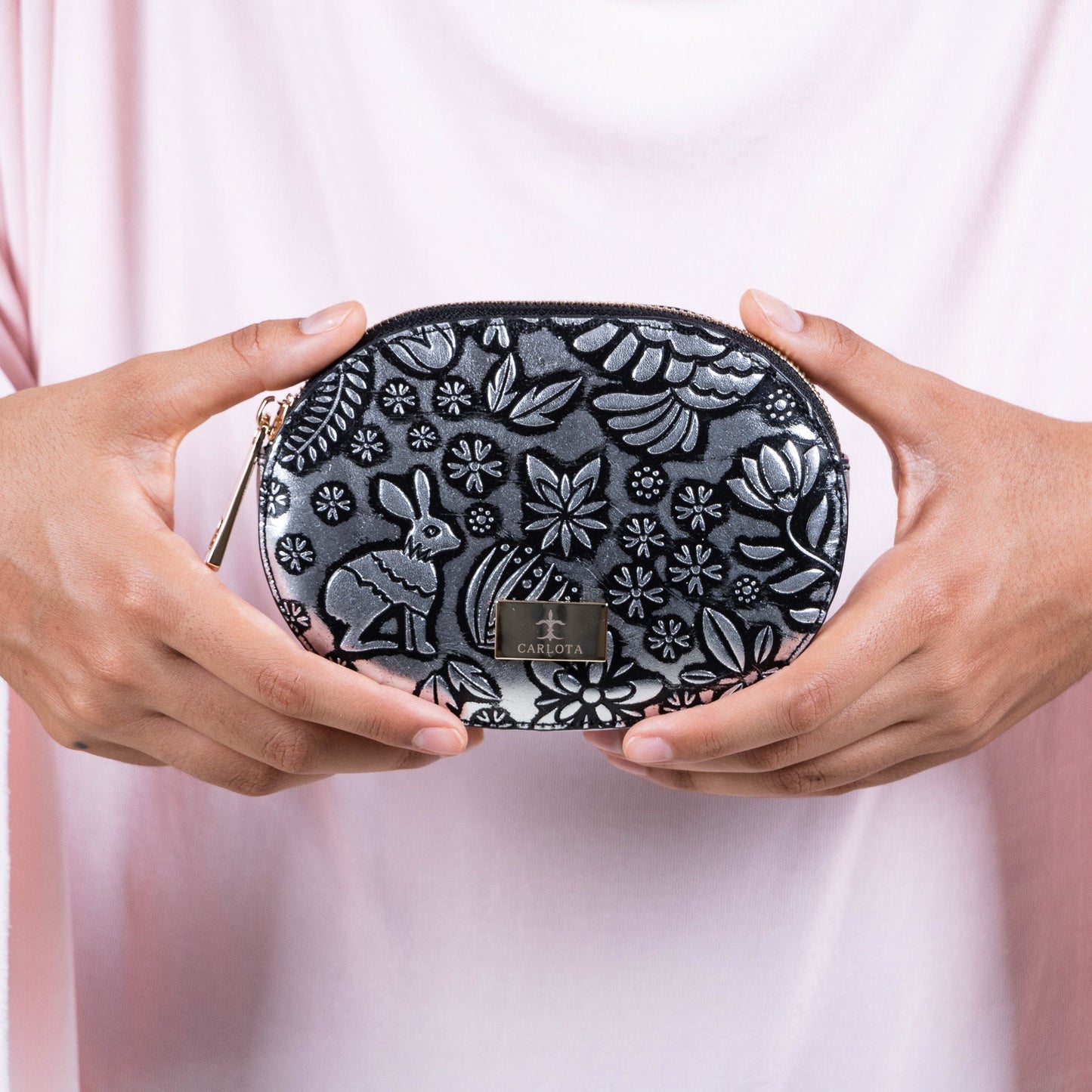 Liebre Coin Purse - Silver - Cadena Collective