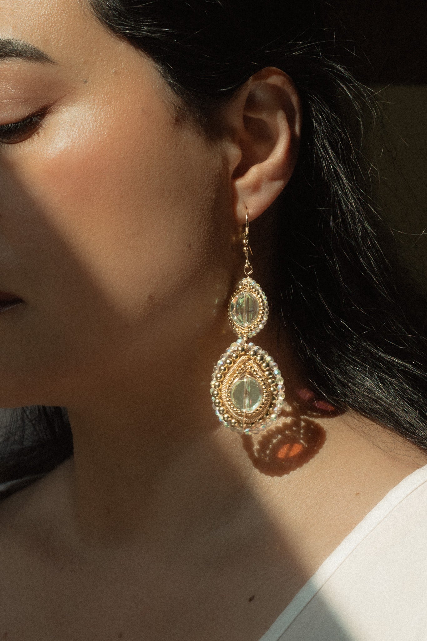 Lunaria Drop Earrings - Cadena Collective