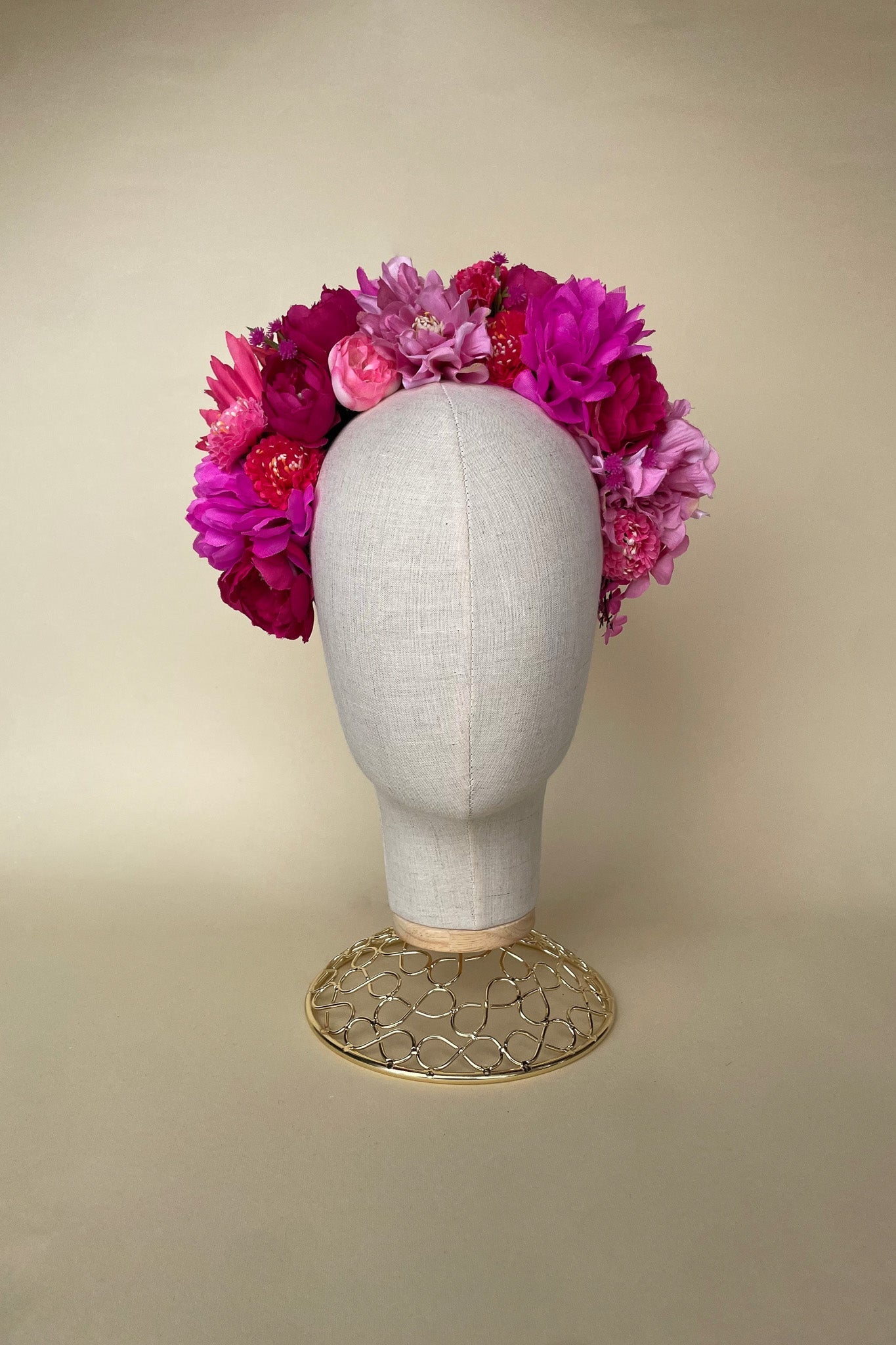 Magenta Flower Crown - Cadena Collective