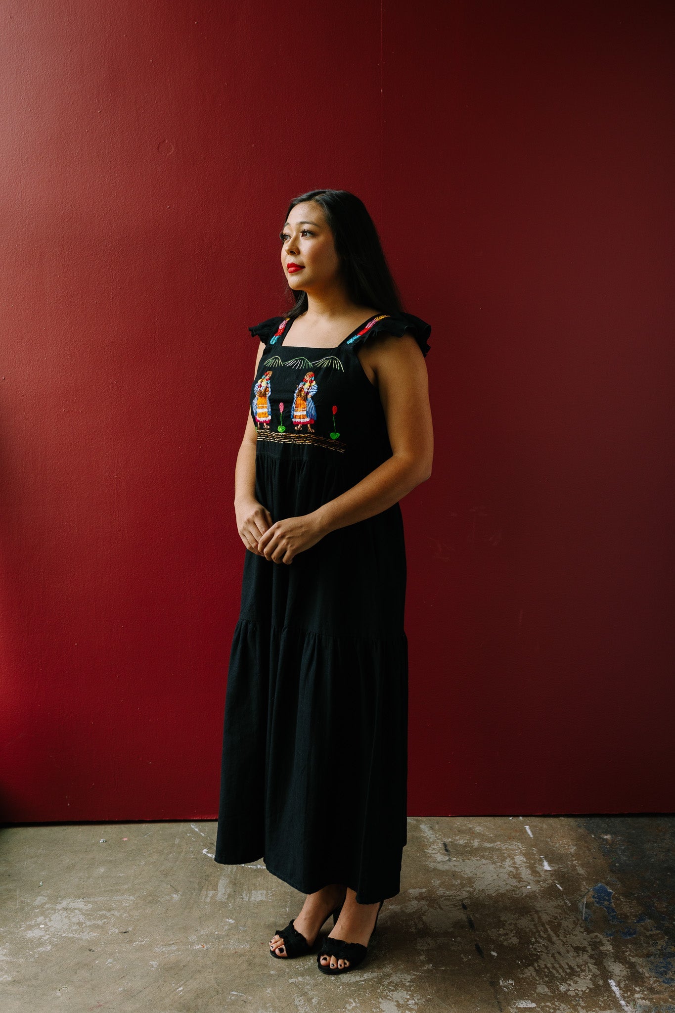 Maxi Vestido Michoacano - Cadena Collective