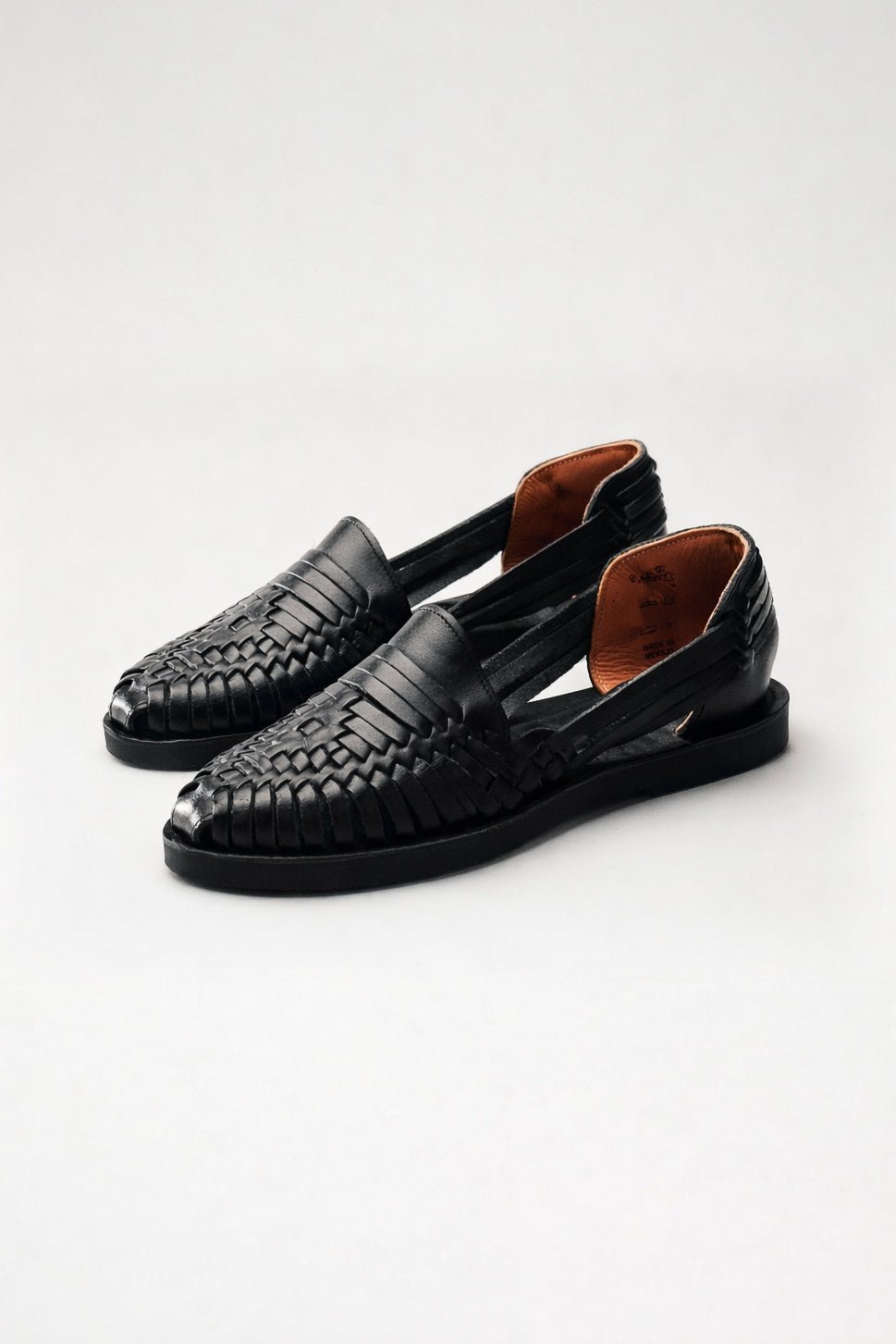 Men's Andy Leather Huarache - Black - Cadena Collective