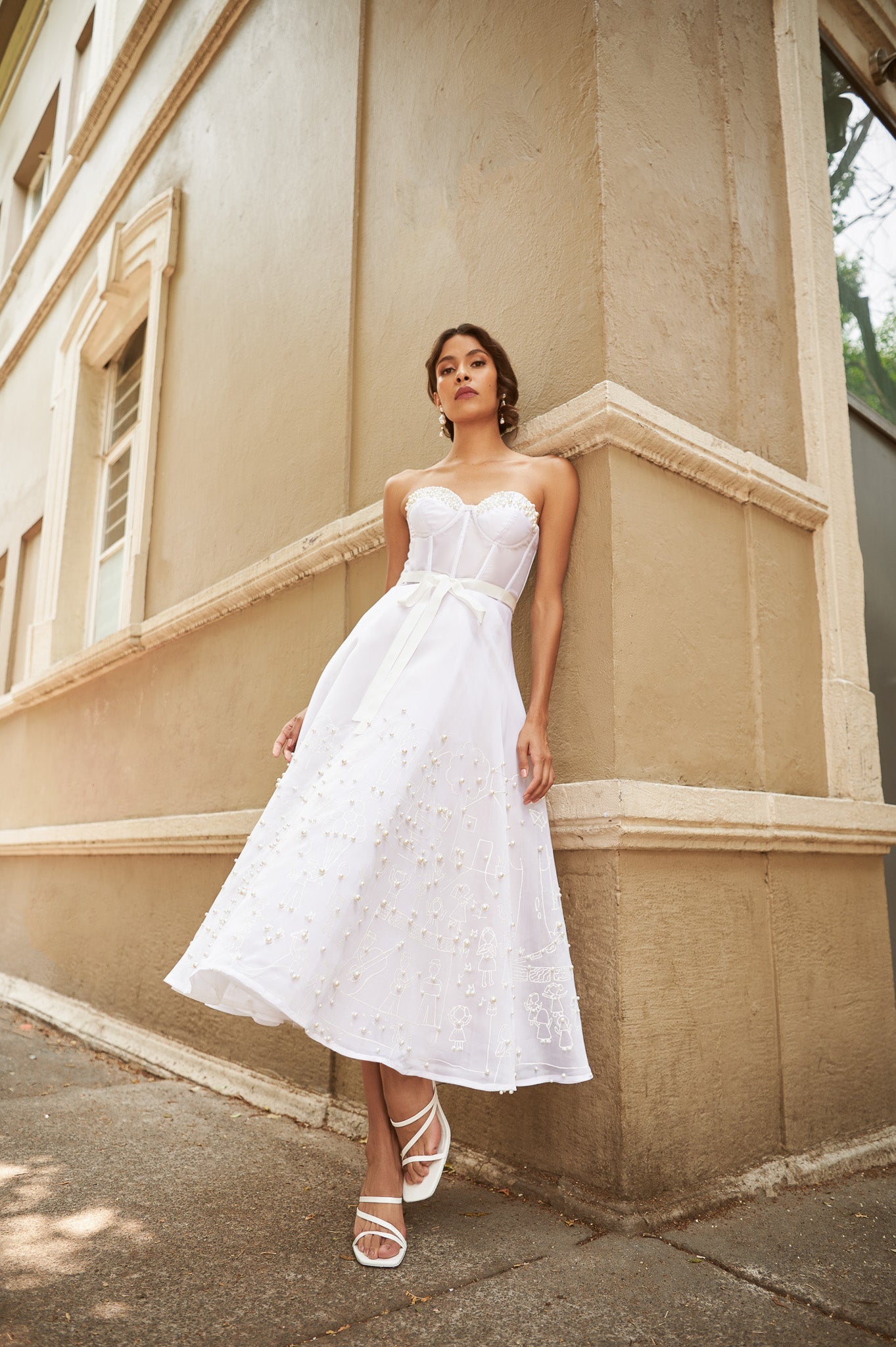 Mi Pueblito Mexican Wedding Dress | Hand-Painted Bridal Gown Mi Pueblito Mexican Wedding Dress | Hand-Painted Bridal Gown