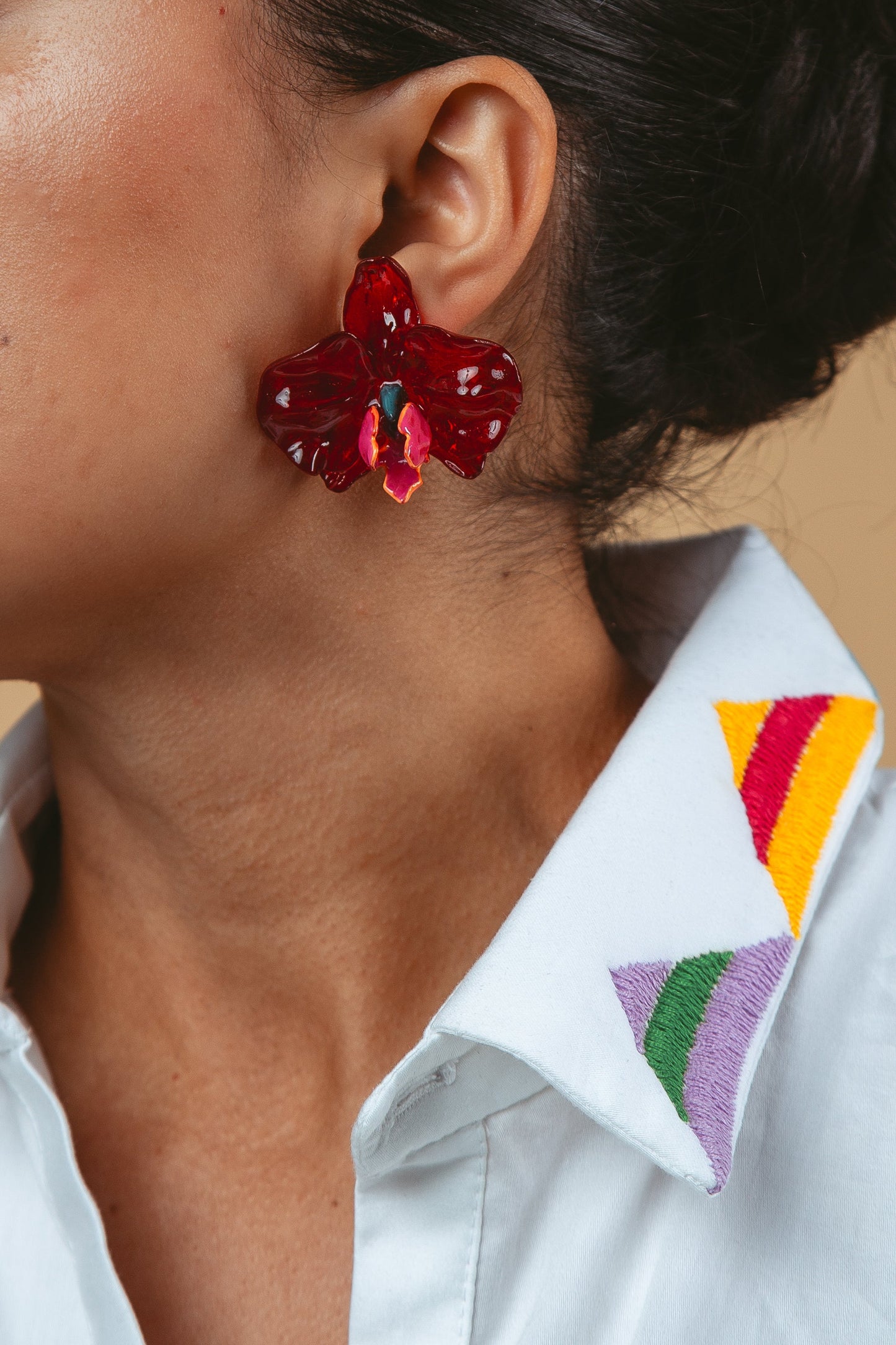 Orchid Earrings - Cadena Collective