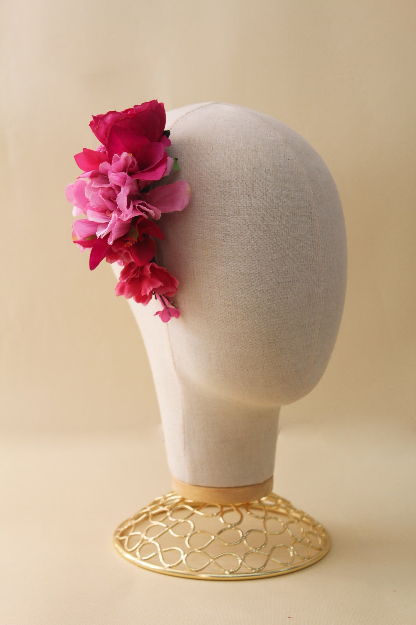 Pink Flower Comb - Cadena Collective