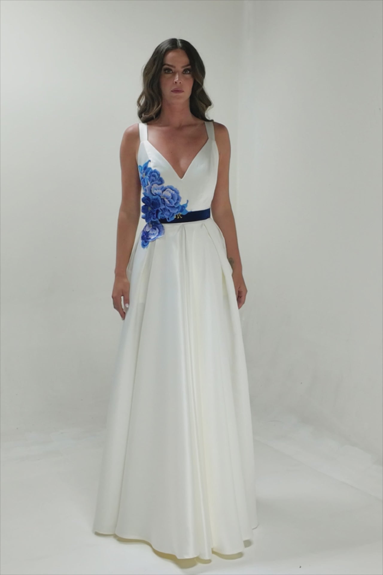 Blue Roses Dress