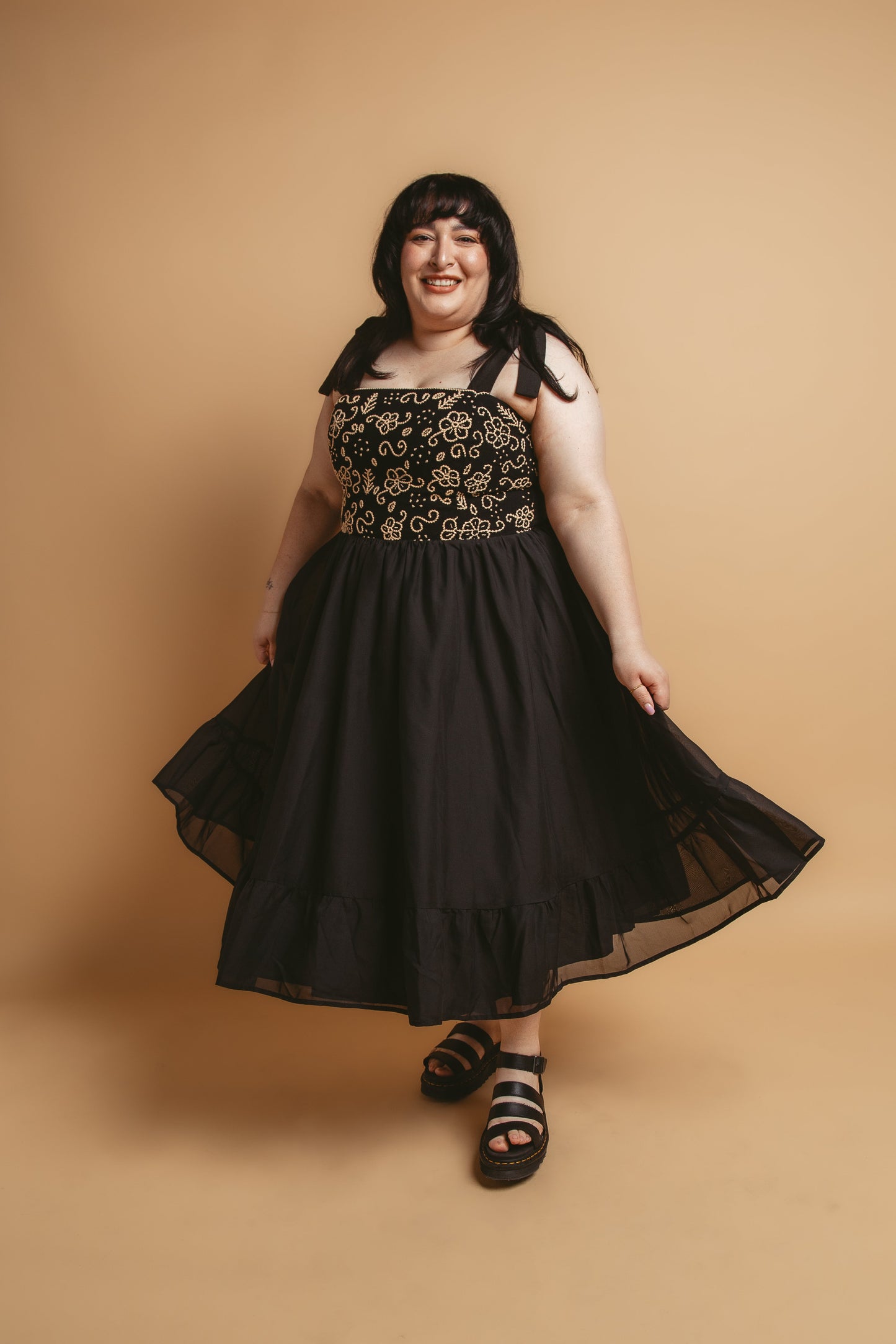 Santa Cruz Embroidered Dress - Cadena Collective