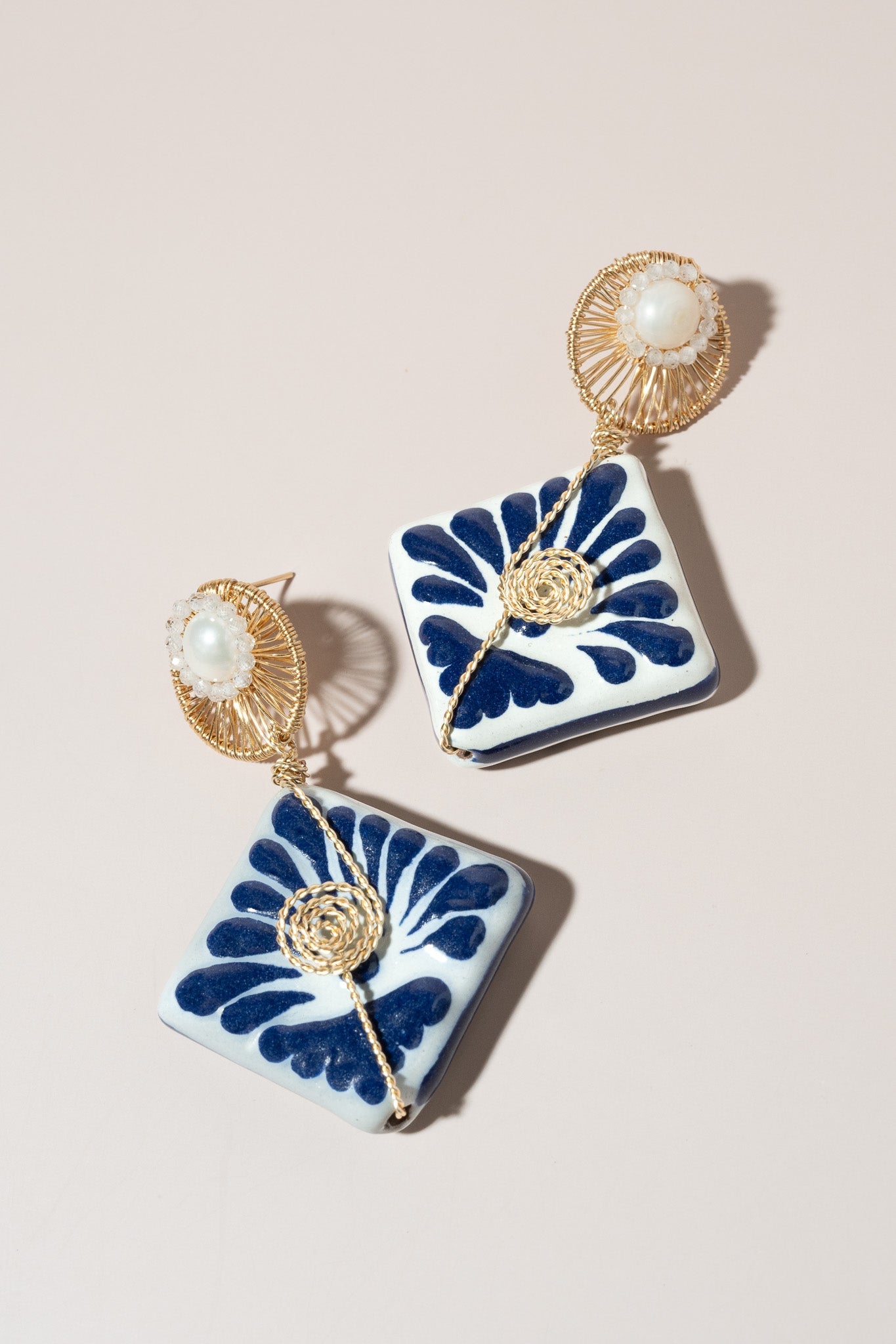 Talavera Drop Earrings - Cadena Collective