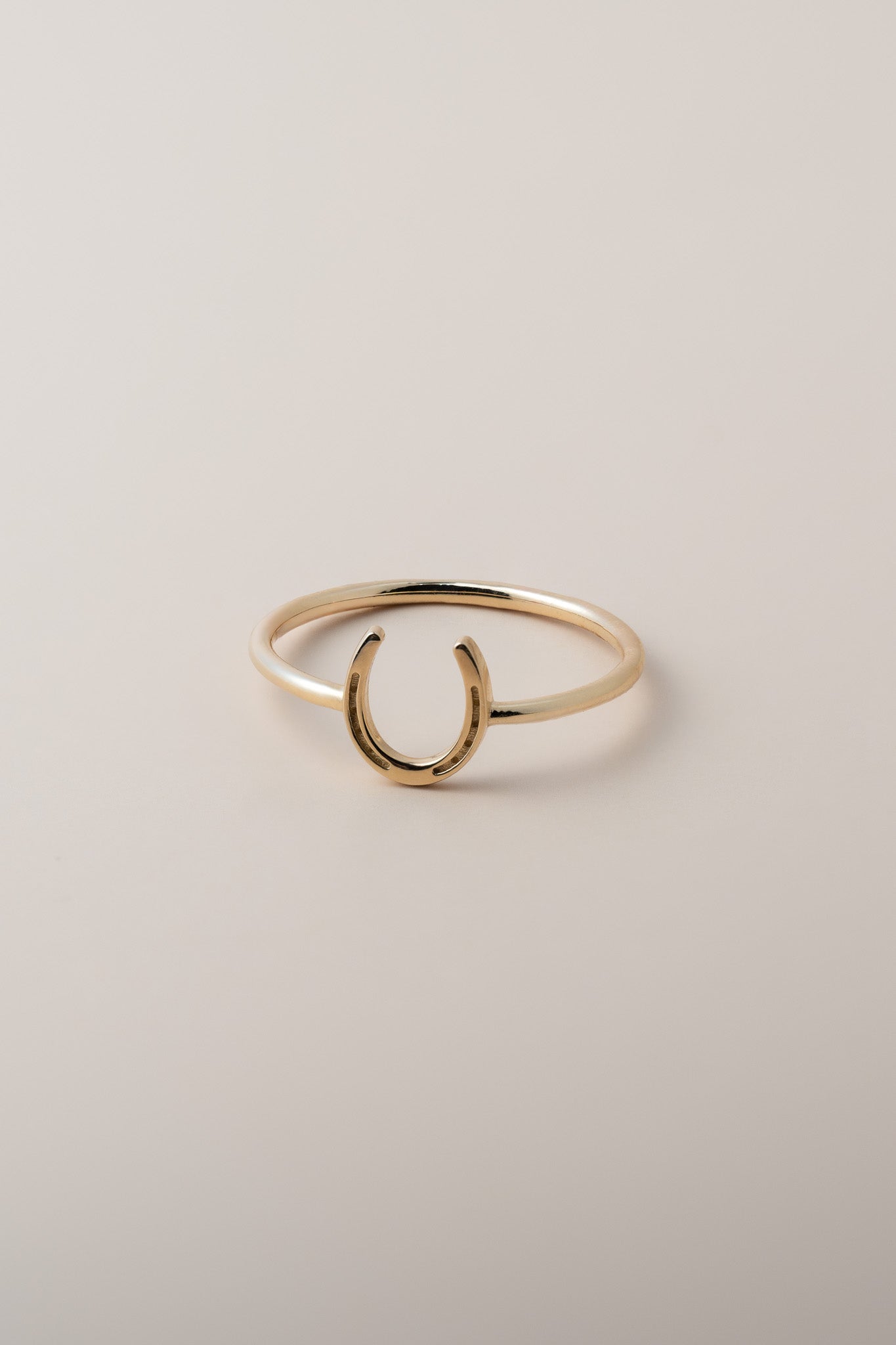 Thin Horseshoe 14K Ring - Cadena Collective
