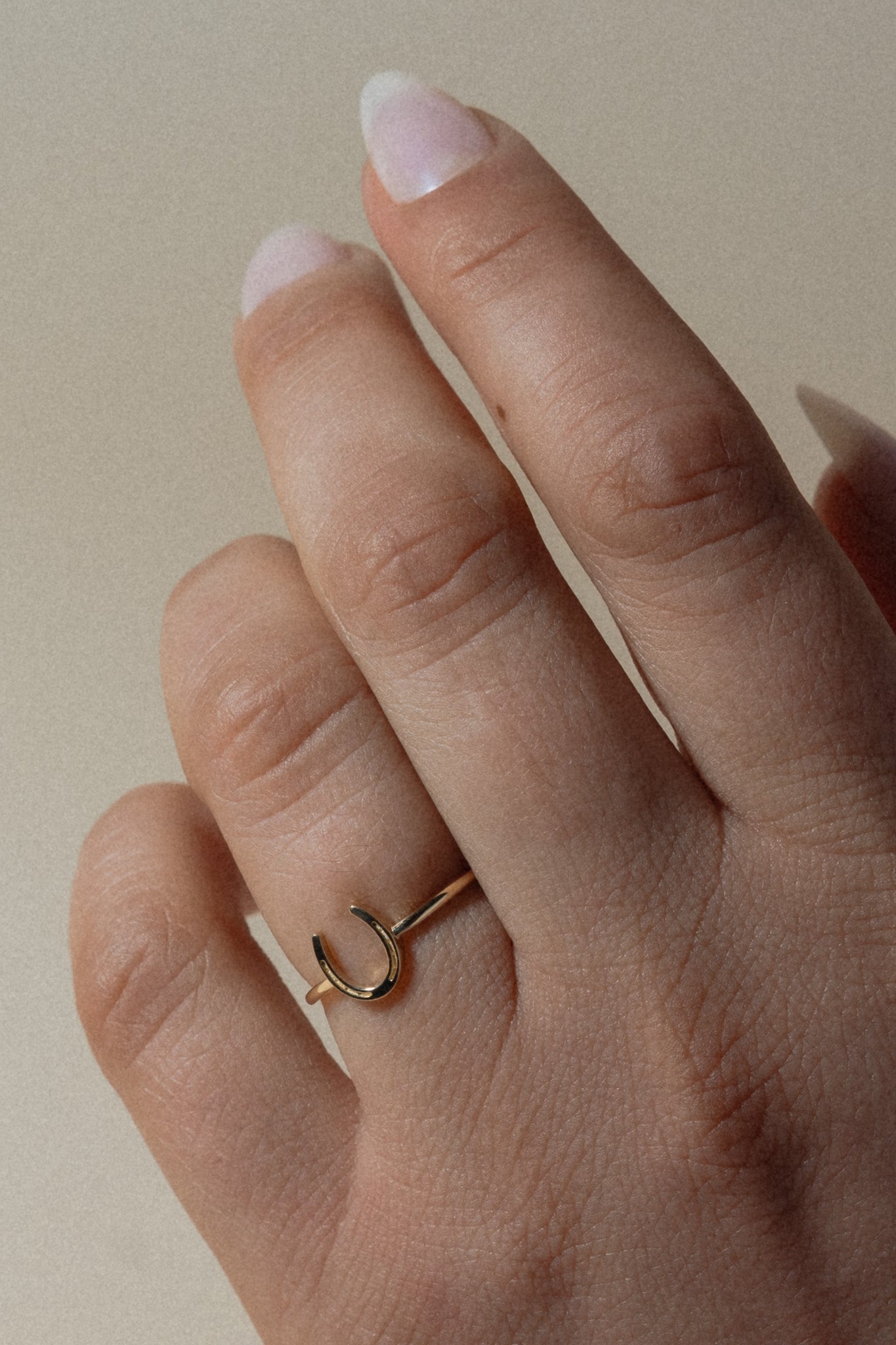 Thin Horseshoe 14K Ring - Cadena Collective