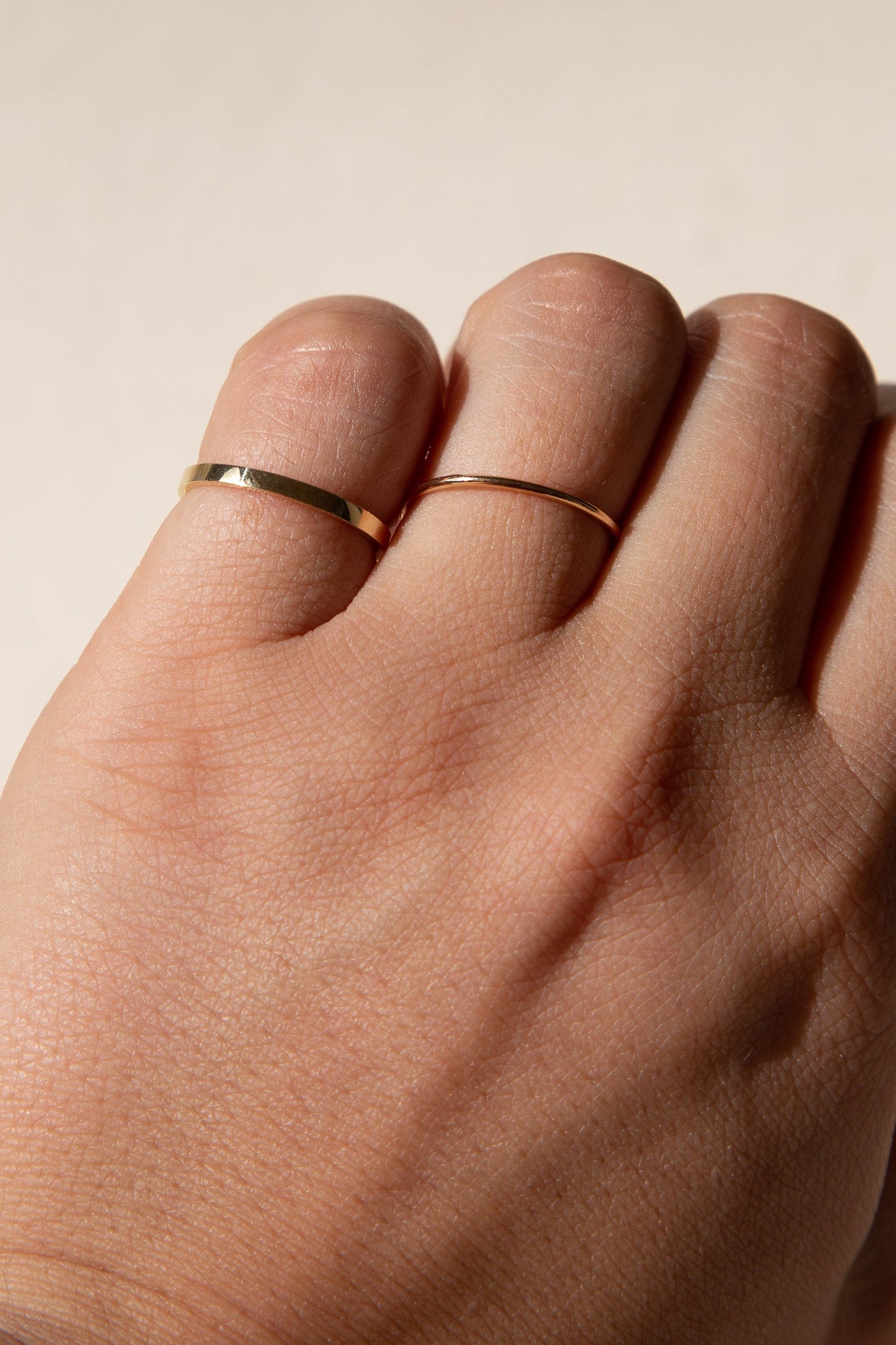 14K Stackable Ring - 1mm - Cadena Collective