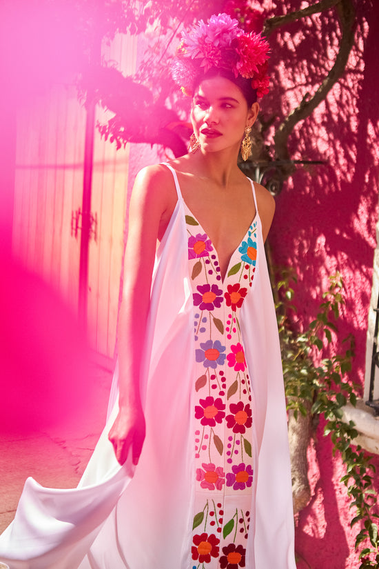 Pre-Order: Floral Silk Wedding Dress