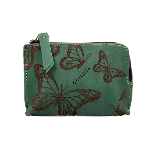 Mariposas Leather Coin Purse