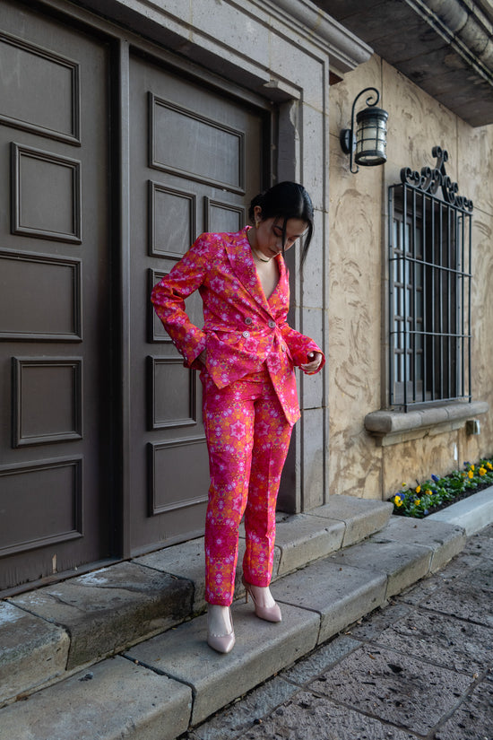 Kaleidoscope Double-Breasted Suit Blazer