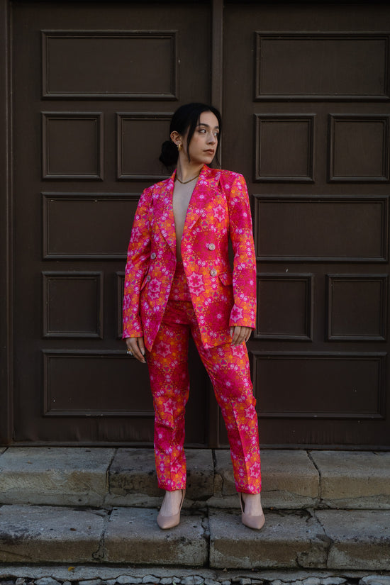 Kaleidoscope Double-Breasted Suit Blazer