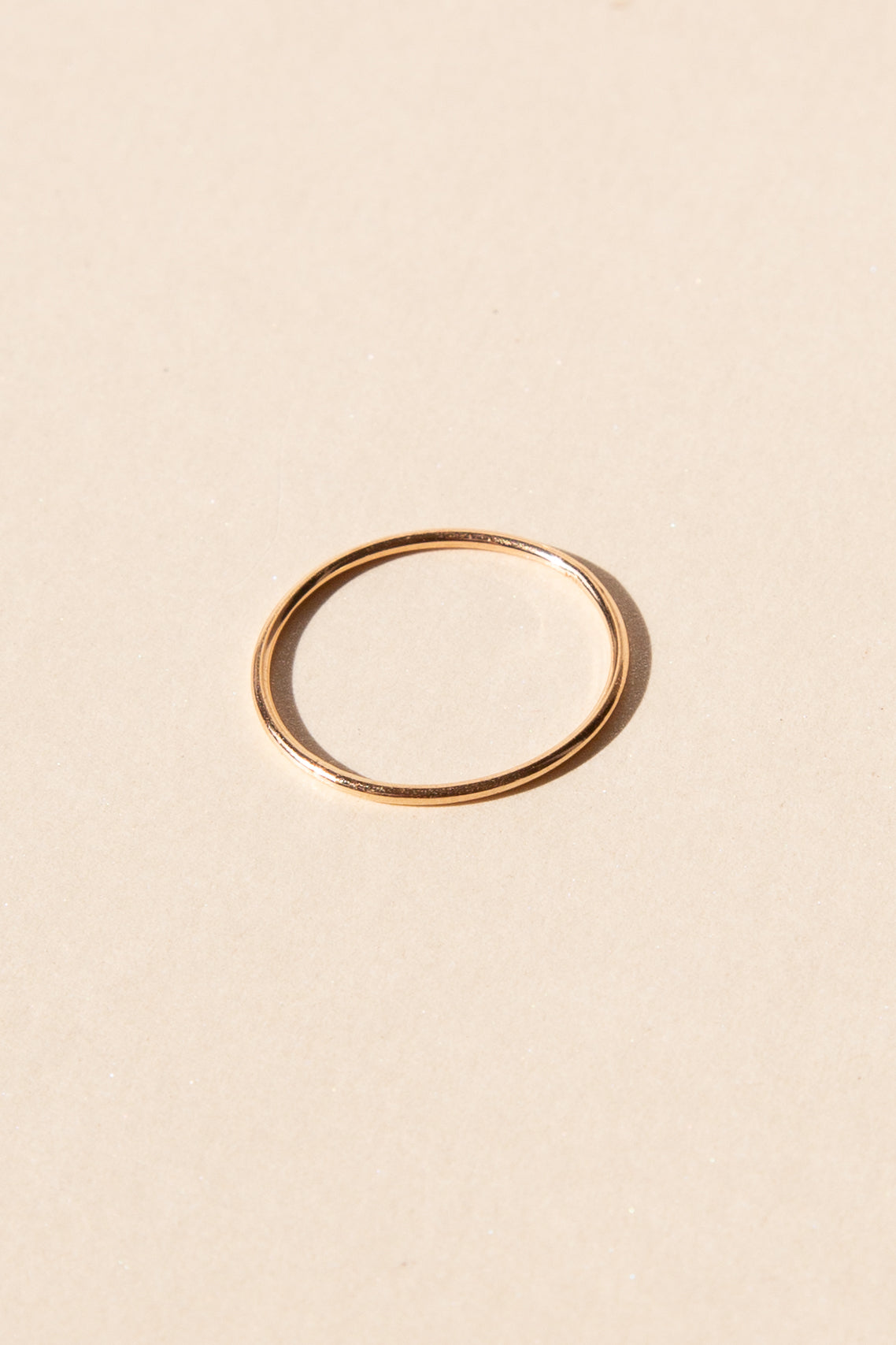 14K Stackable Ring - 1mm