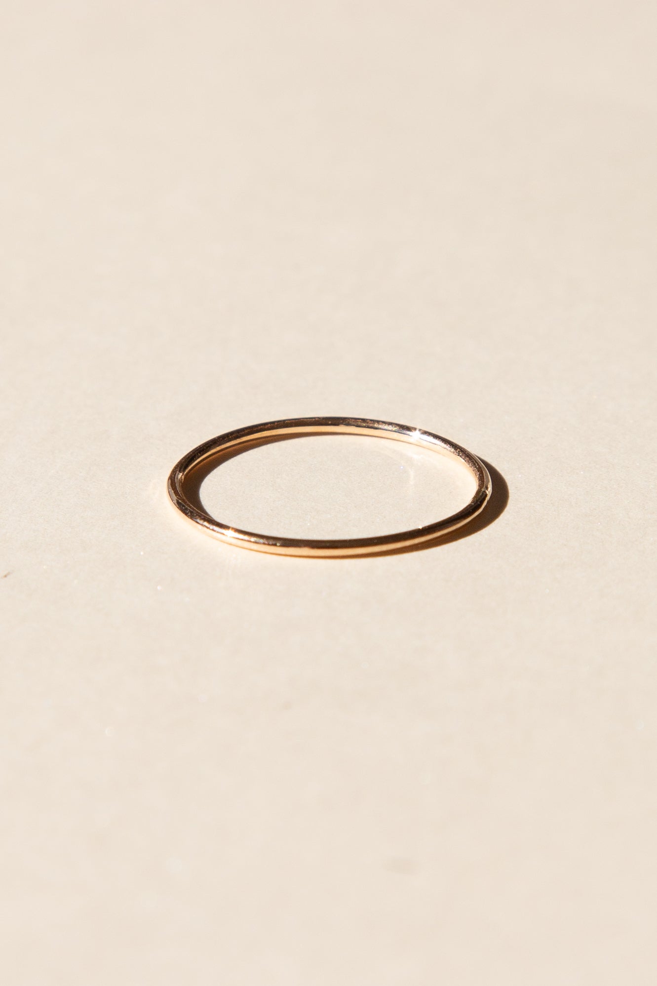 14K Stackable Ring - 1mm