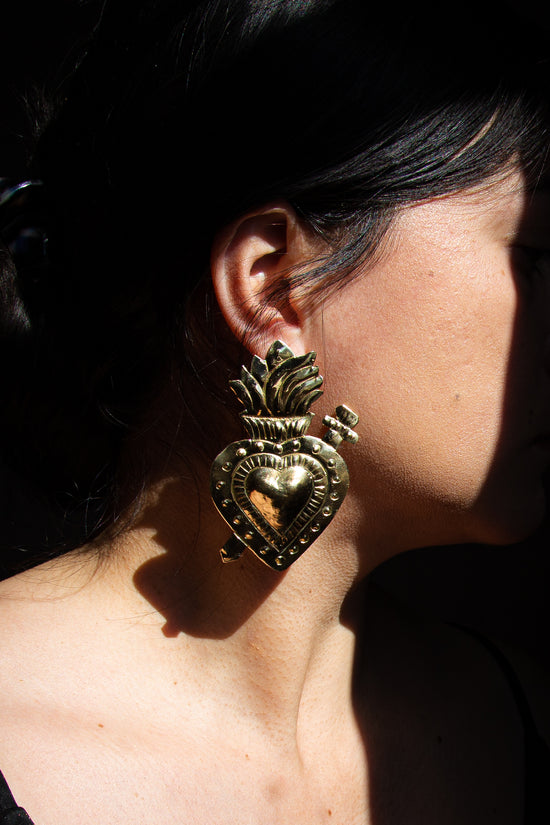 Espada y Corazon Earrings