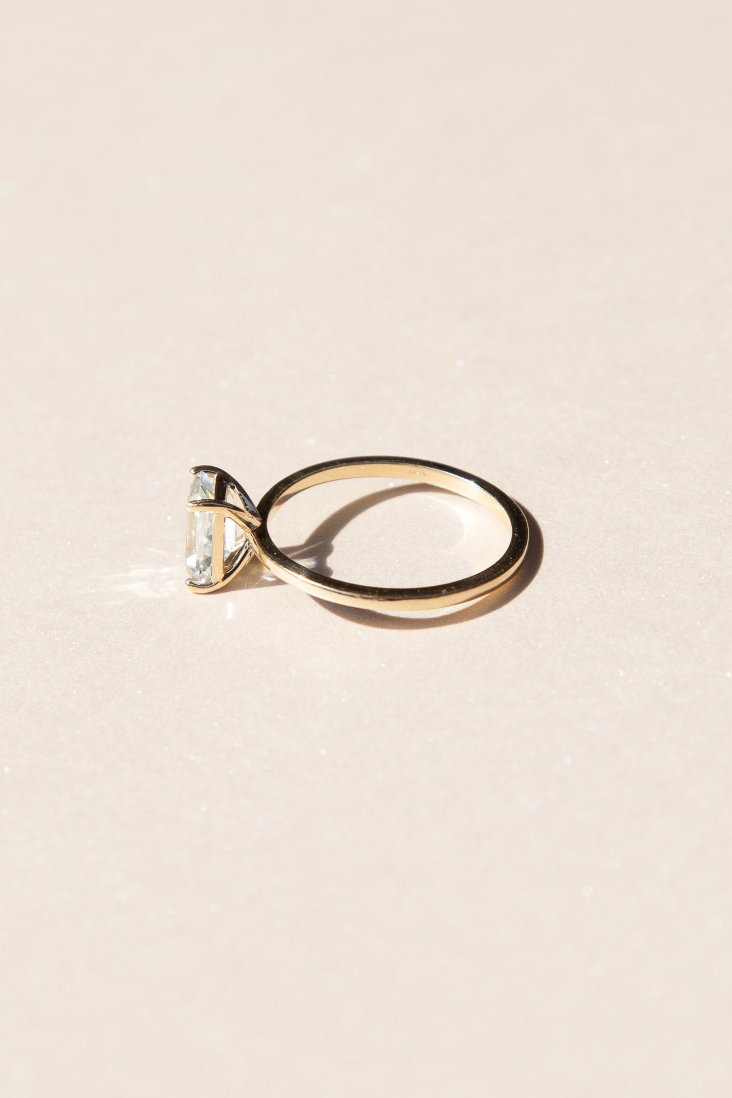 Emerald Cut Topaz 14K Ring