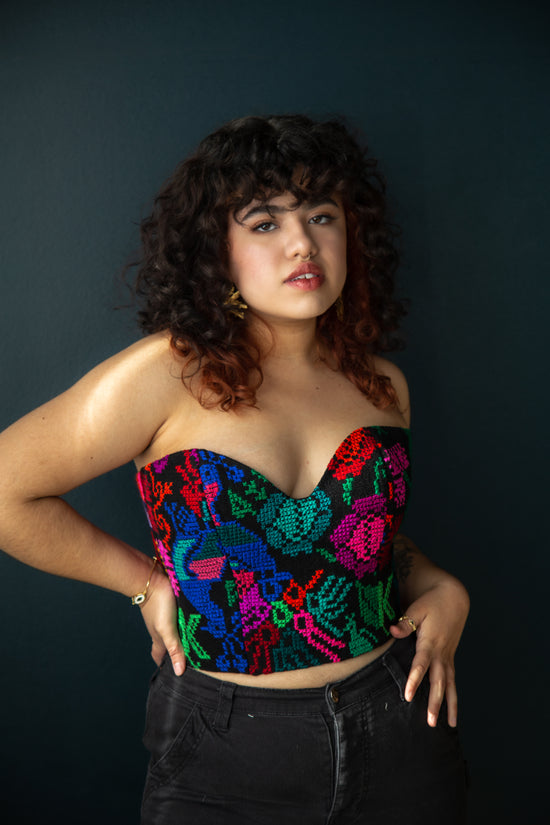 Load image into Gallery viewer, Puebla Embroidered Corset
