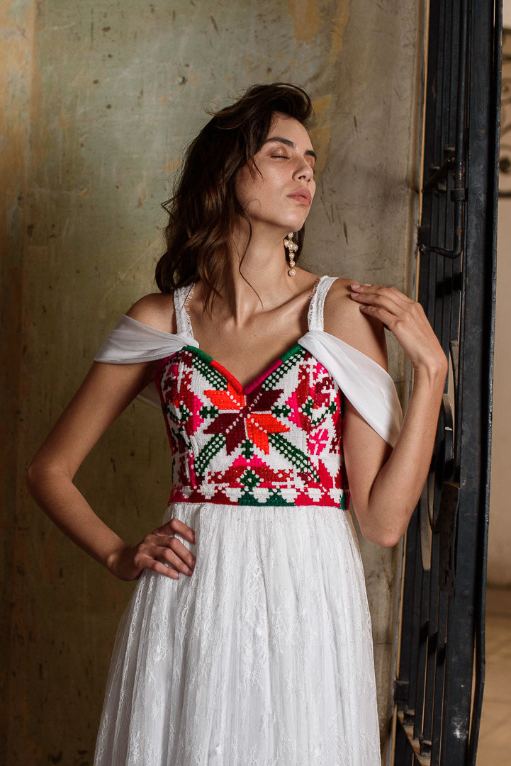 Pre-Order: Potosi Embroidered Dress