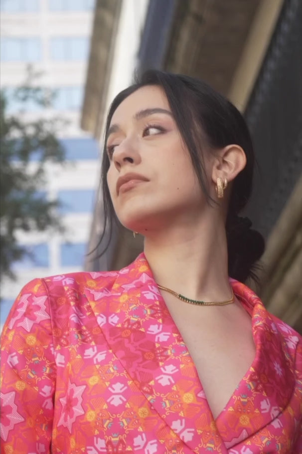 Load and play video in Gallery viewer, Kaleidoscope Double-Breasted Suit Blazer
