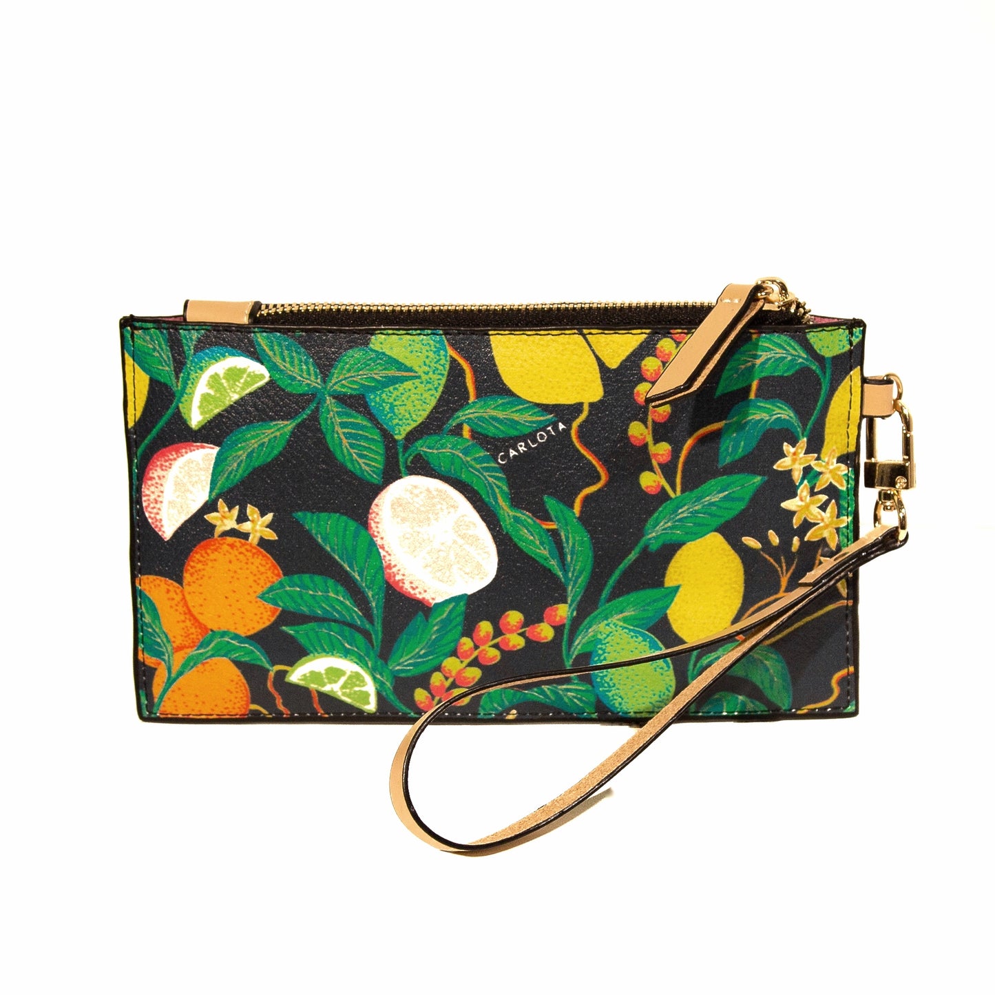 Citricos Leather Double Mini Clutch