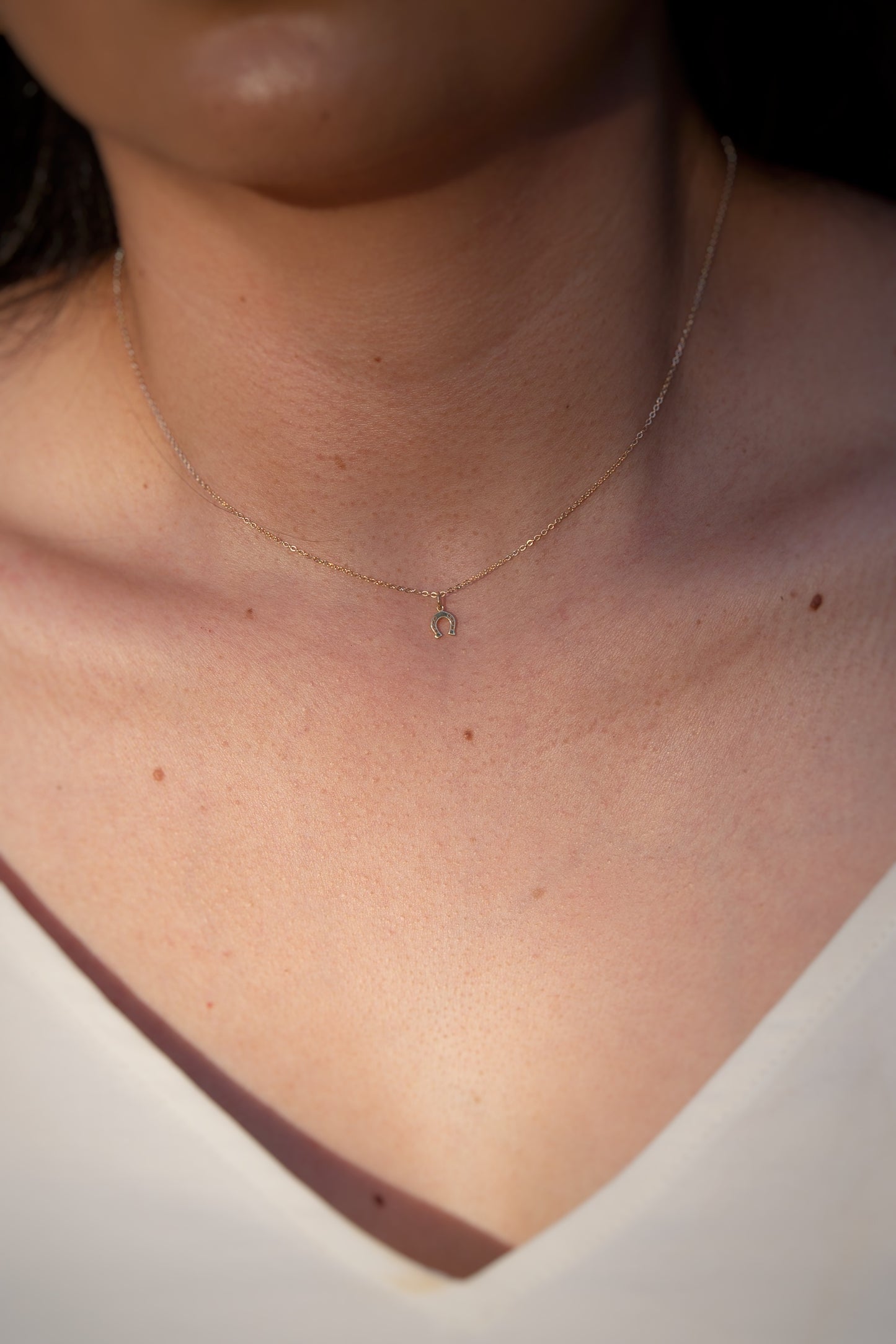 14K Mini Herradura Necklace